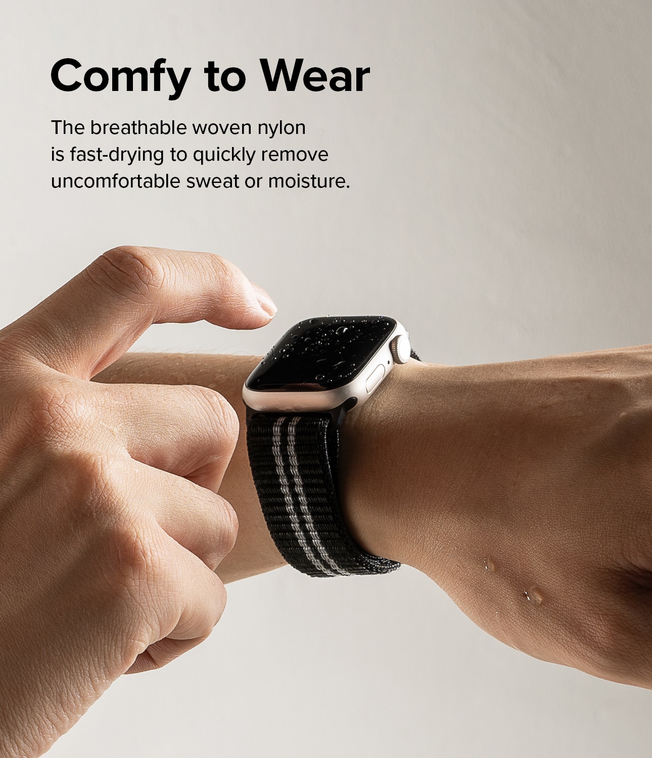 Sports Air Loop Band Apple Watch 45mm Series 9, Black