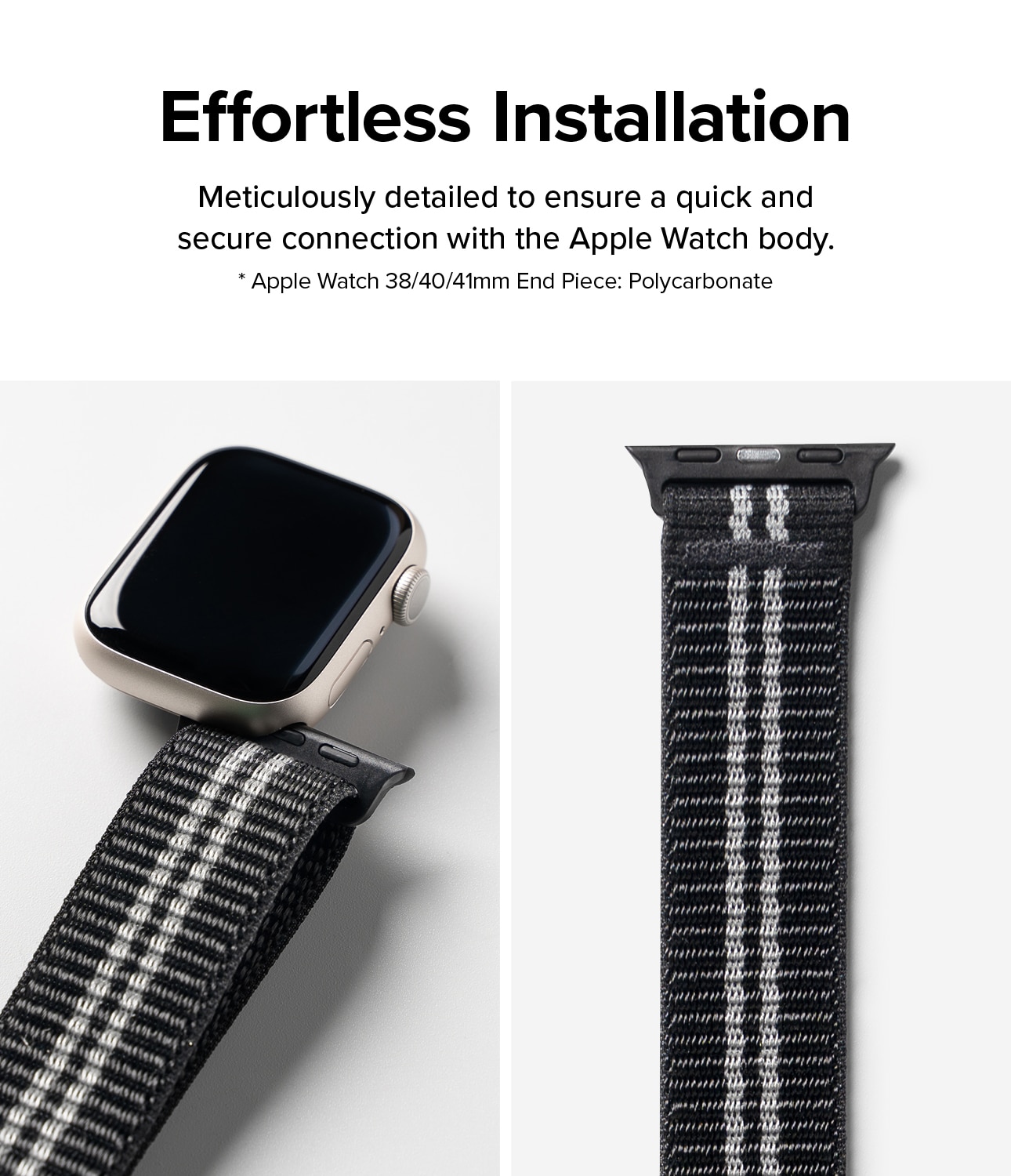 Sports Air Loop Band Apple Watch 41mm Series 7, Black