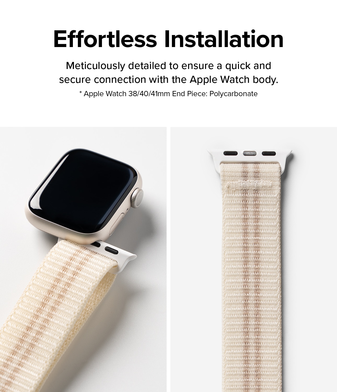 Sports Air Loop Band Apple Watch SE 40mm, Cream