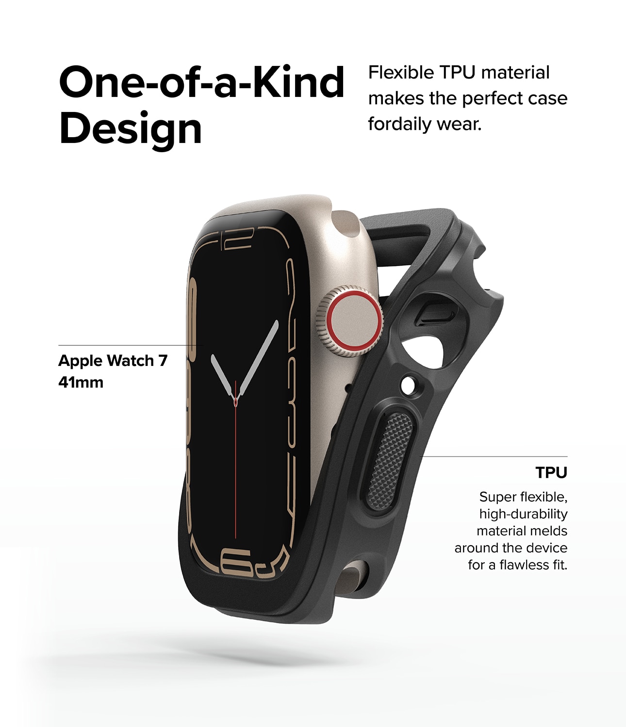 Coque Air Sports Apple Watch Series 8 41mm Black