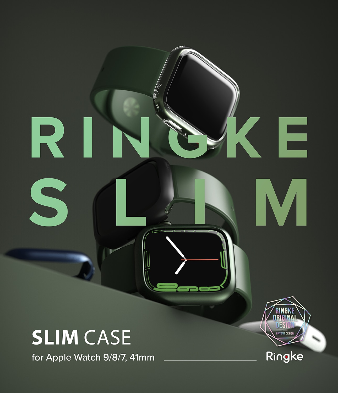 Coque Slim (2 pièces) Apple Watch Series 9 41mm, Multi-couleur / motif