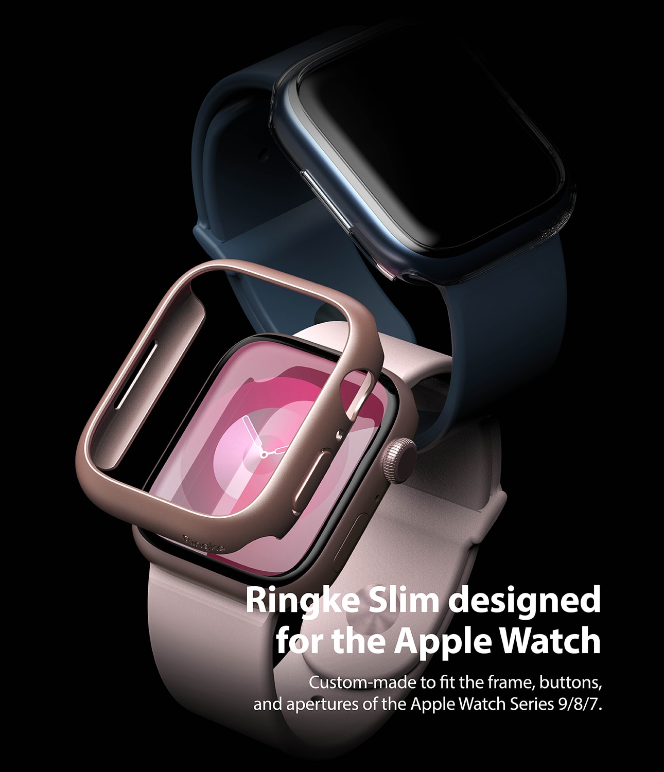 Coque Slim (2 pièces) Apple Watch Series 9 45mm, Multi-couleur / motif