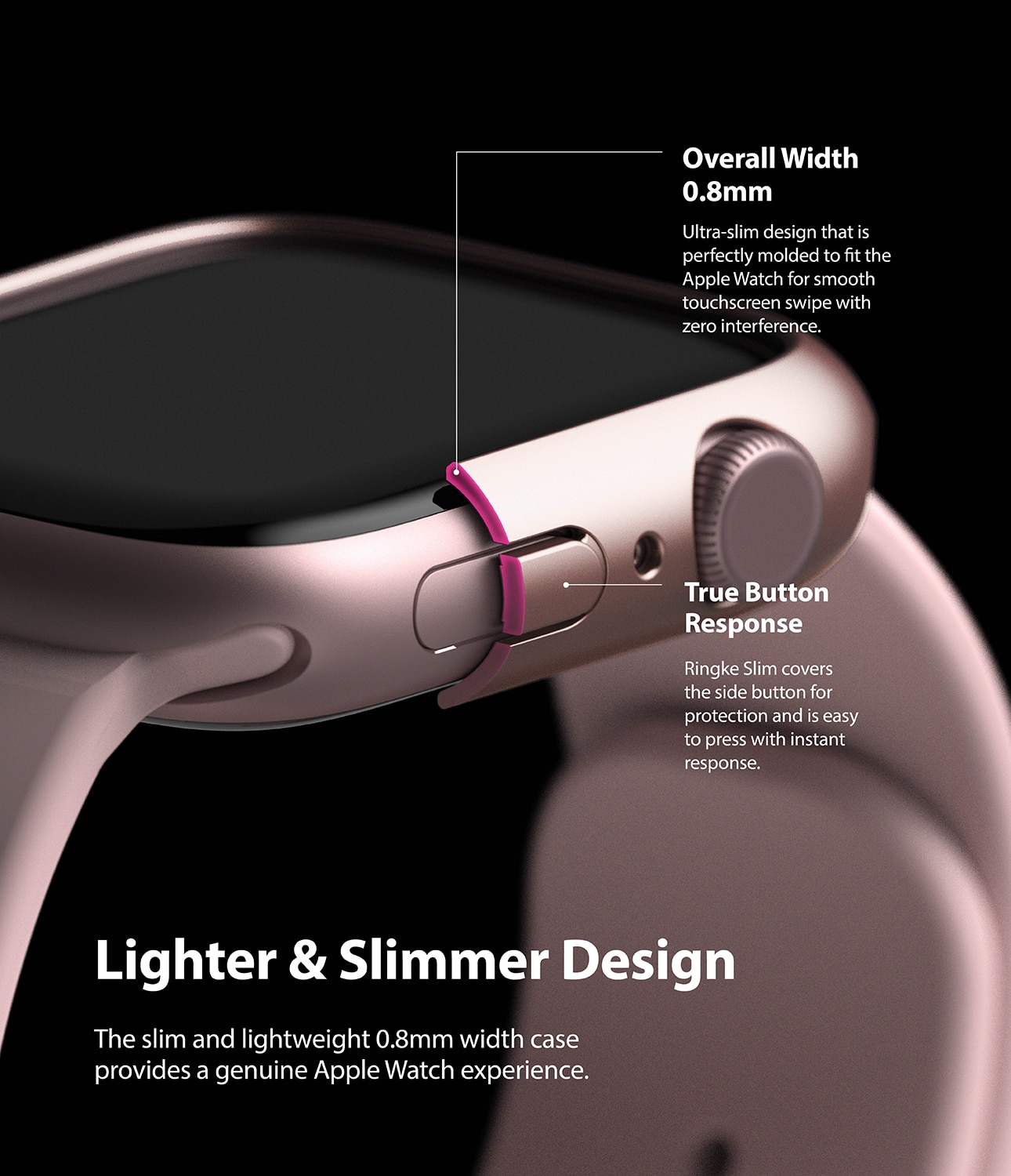Coque Slim (2 pièces) Apple Watch Series 9 45mm, Multi-couleur / motif