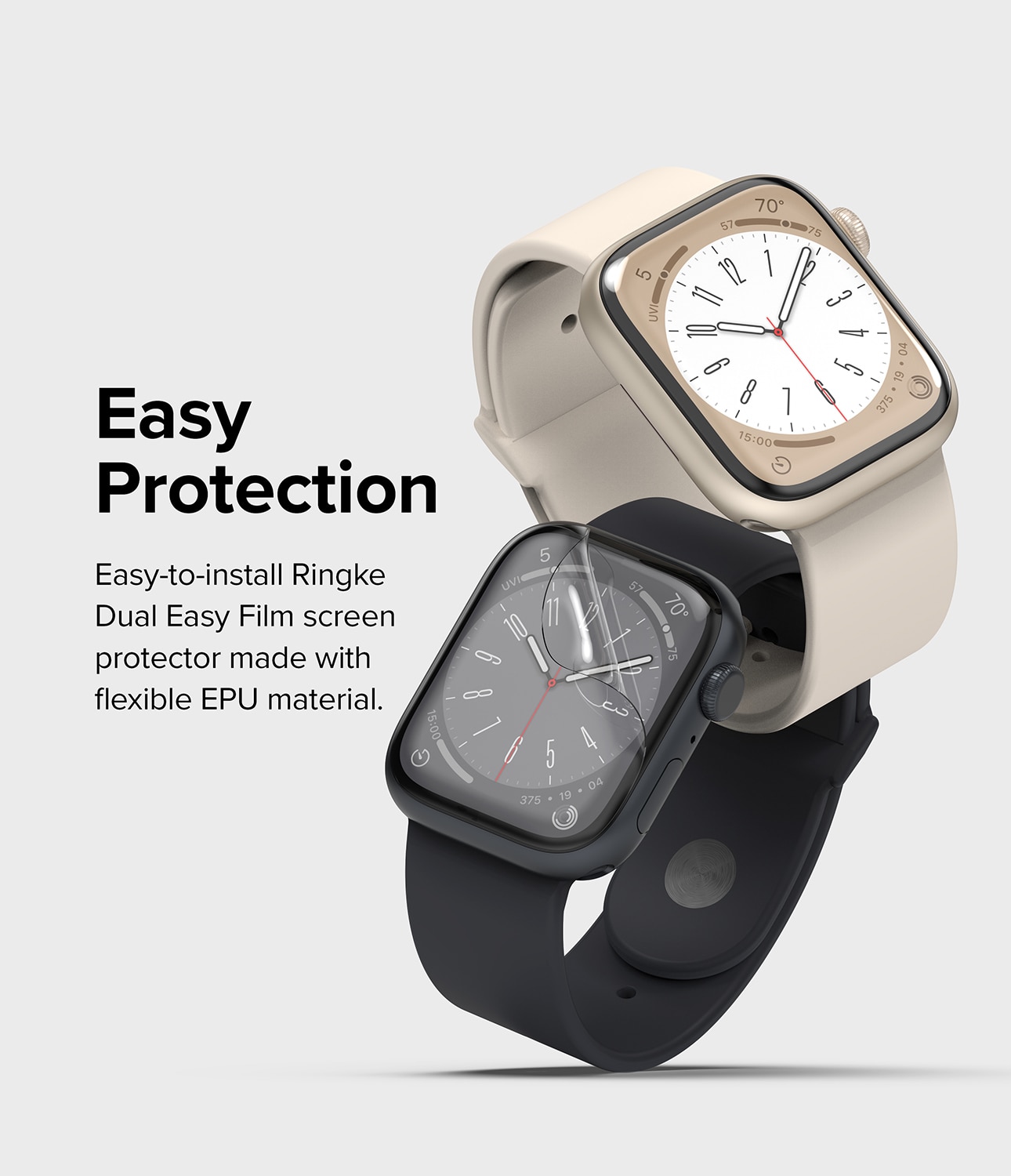 Dual Easy Screen Protector (3 pièces) Apple Watch Series 4-6 40mm