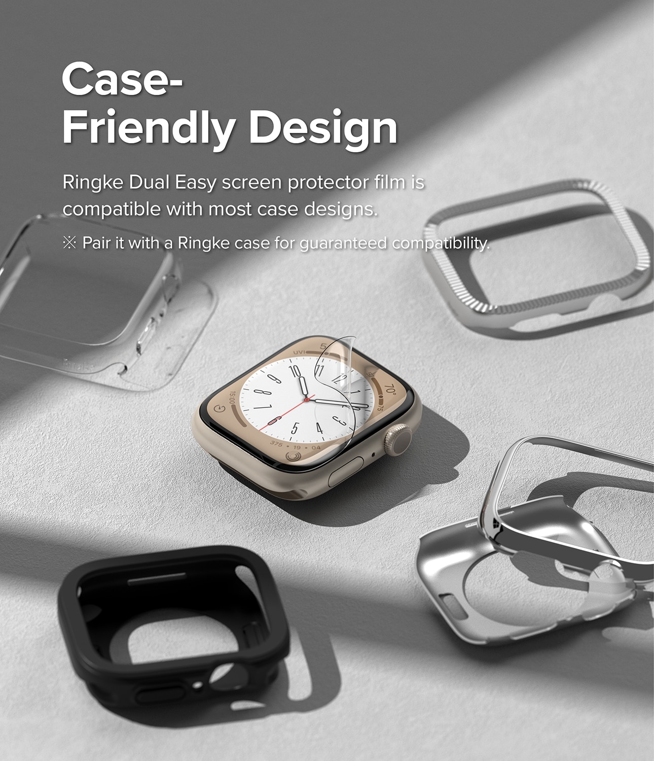 Dual Easy Screen Protector (3-pack) Apple Watch 41mm Series 8