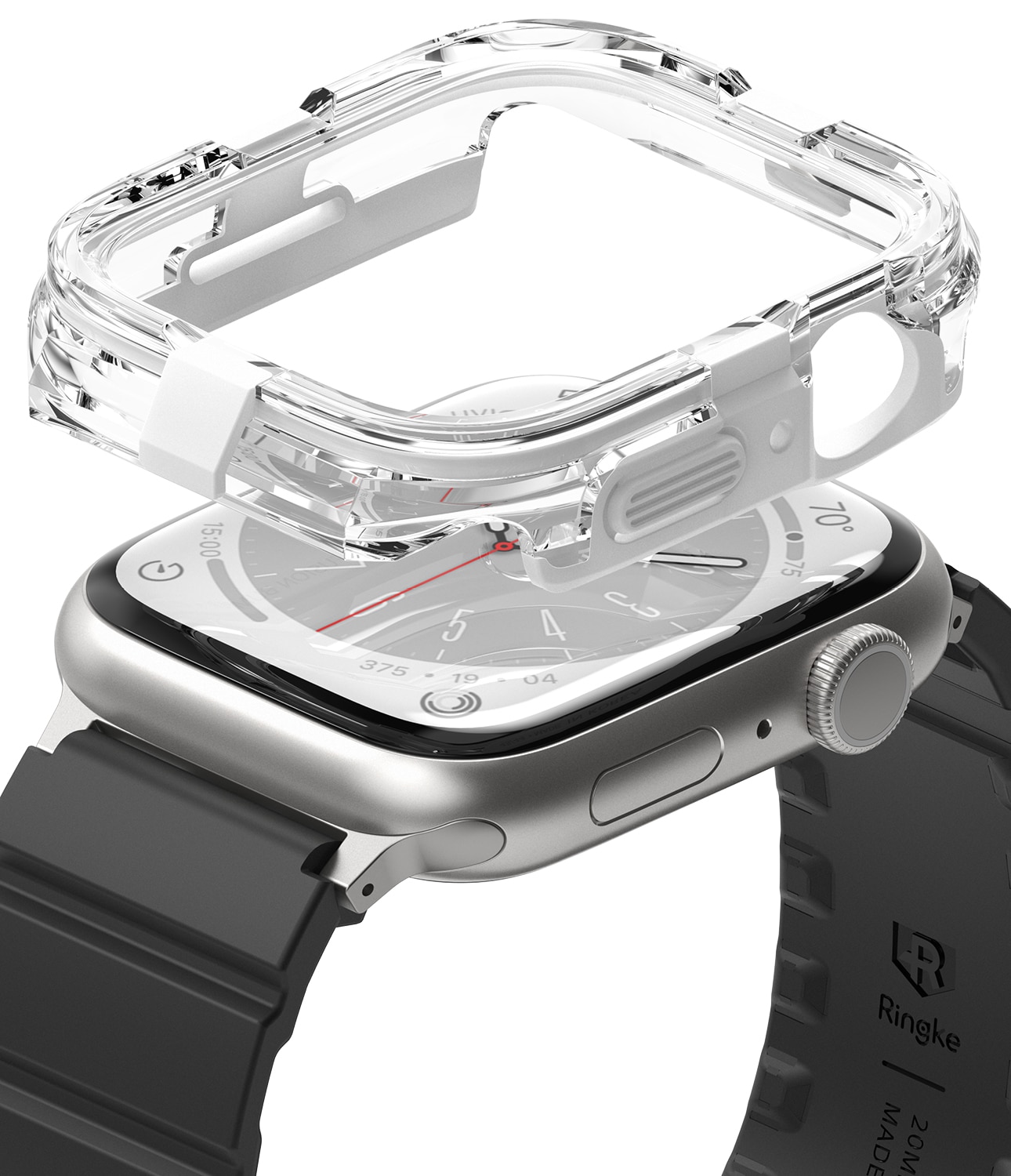 Coque Fusion Bumper Apple Watch 45mm Series 7, White