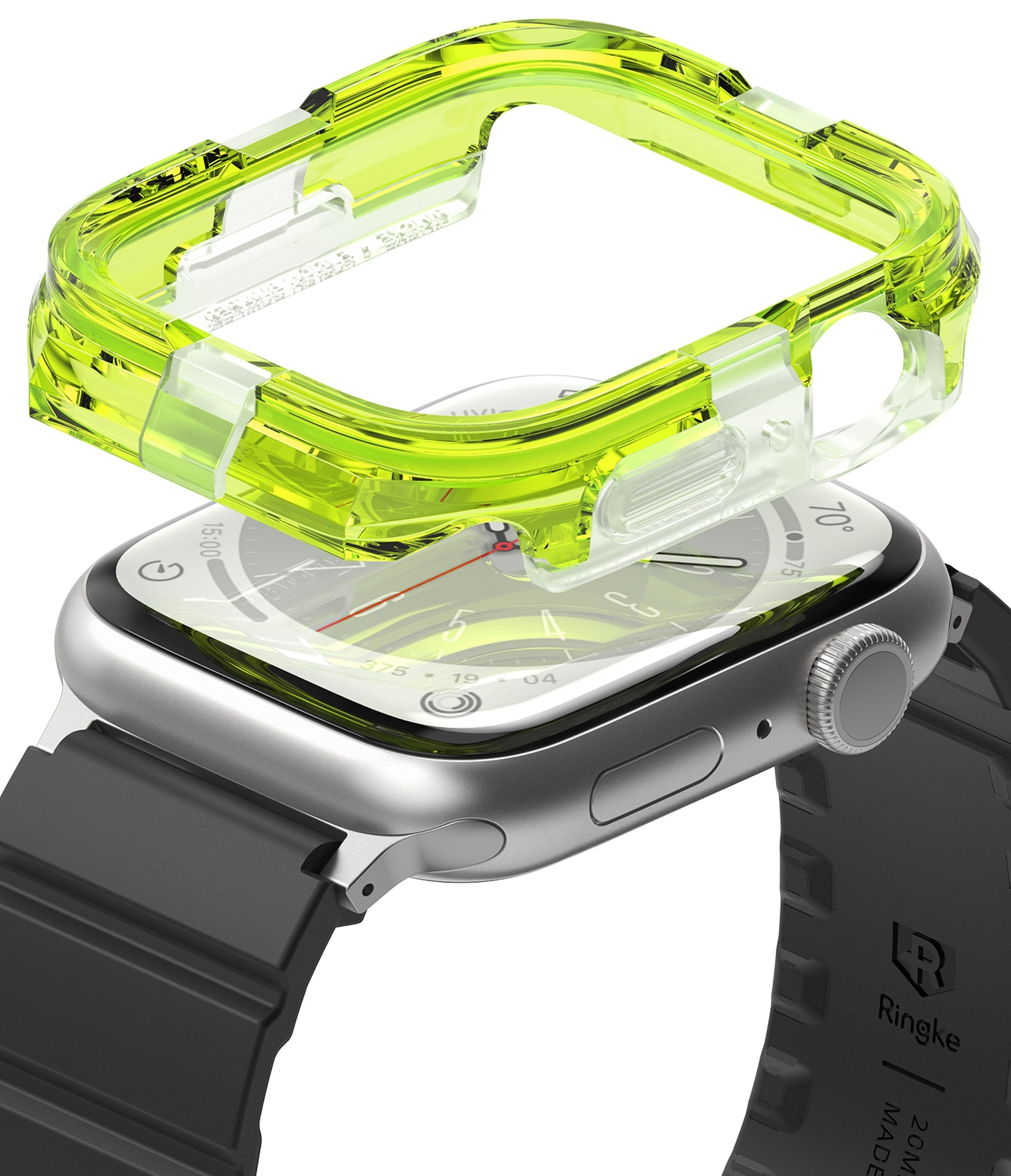 Coque Fusion Bumper Apple Watch 45mm Series 8 Neon Green