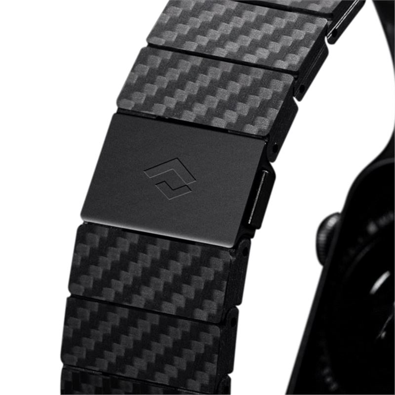 Apple Watch 45mm Series 8 Bracelet Modern Carbon Fiber Black