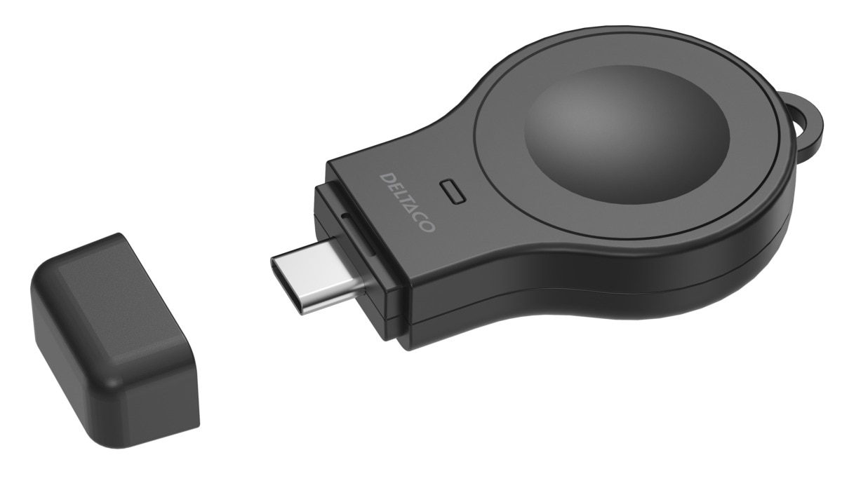 Mini-chargeur sans fil pou Apple Watch  USB-C 2W, noir