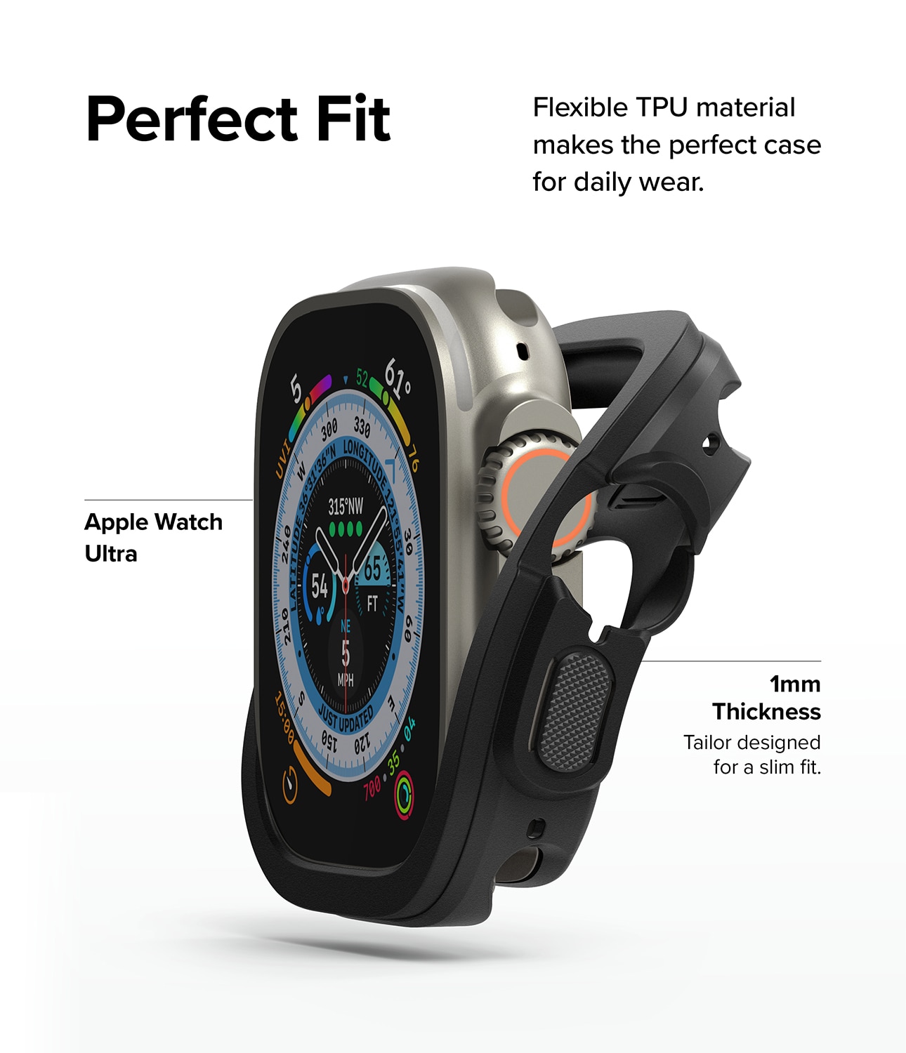 Coque Air Sports Apple Watch Ultra 49mm 1st Gen Black