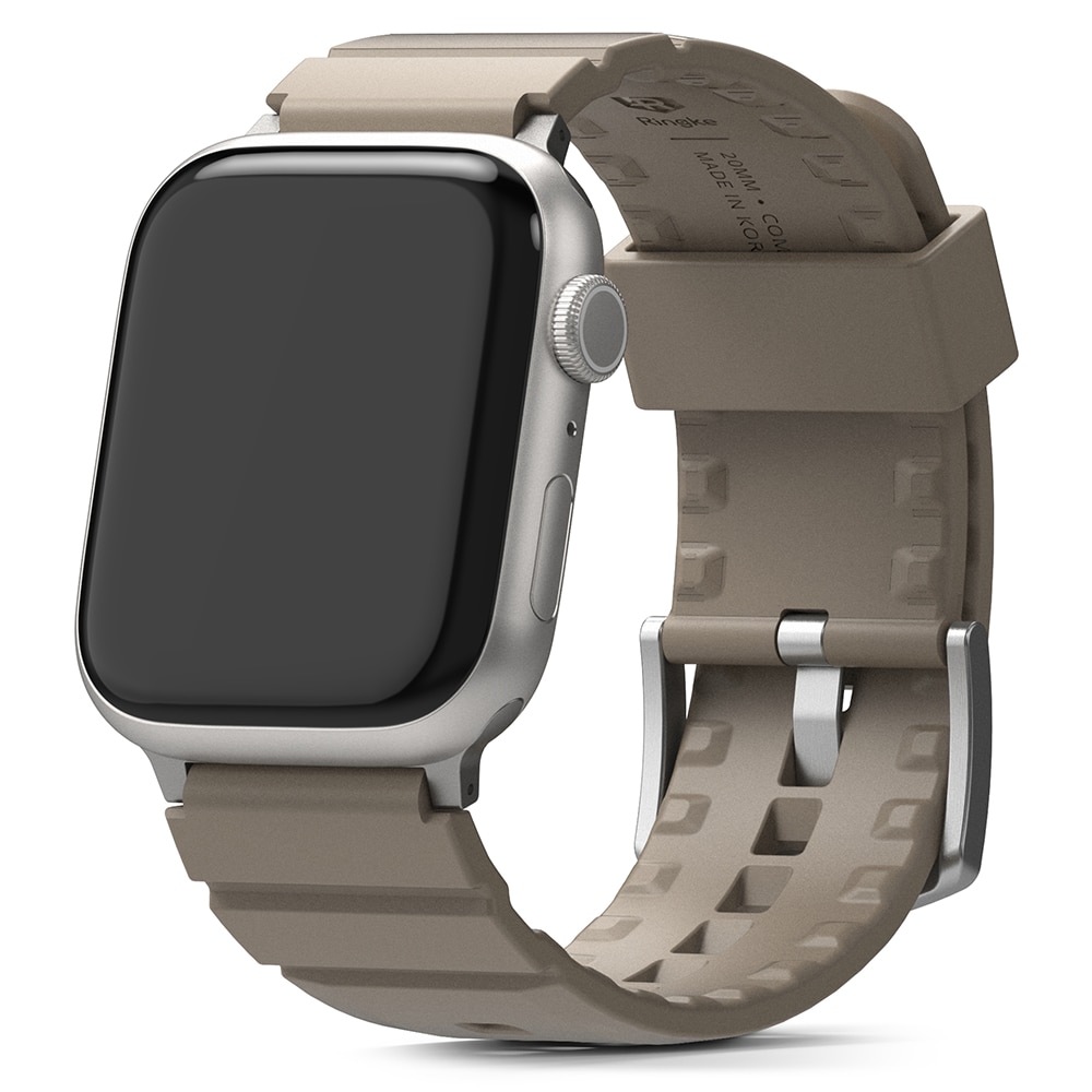 Rubber One Bold Band Apple Watch 44mm, Gray Sand