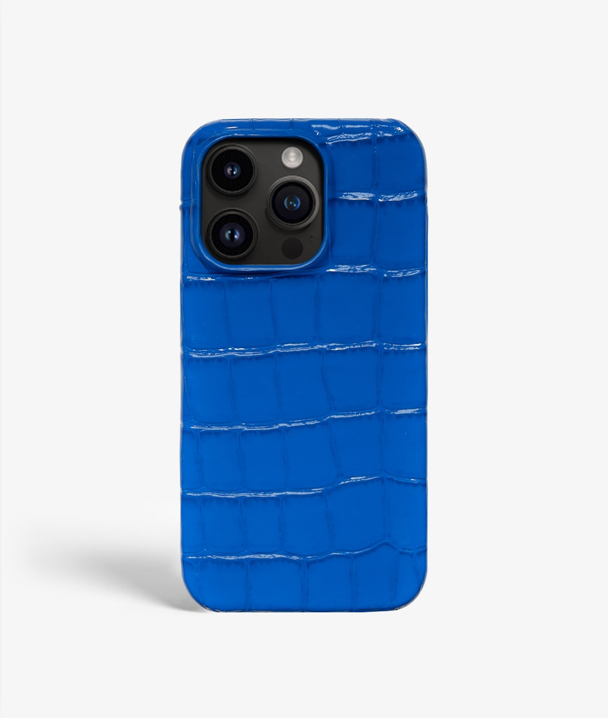 Coque iPhone 14 Pro Croco Bleu