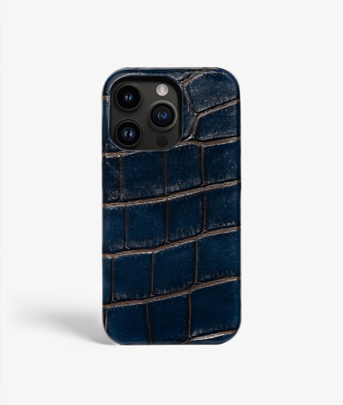 Coque iPhone 13 Pro Max Croco Bleu