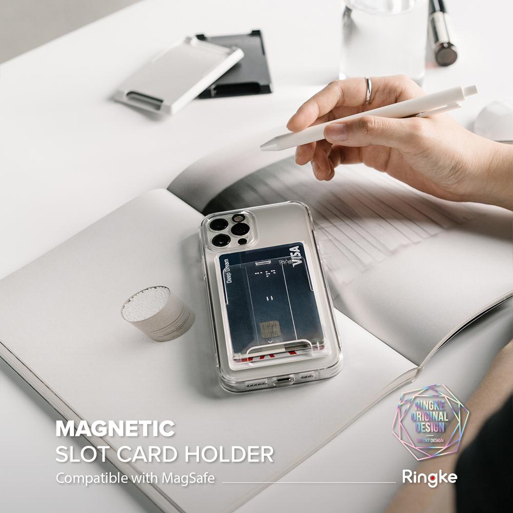 Magnetic Slot Card Holder MagSafe Transparent