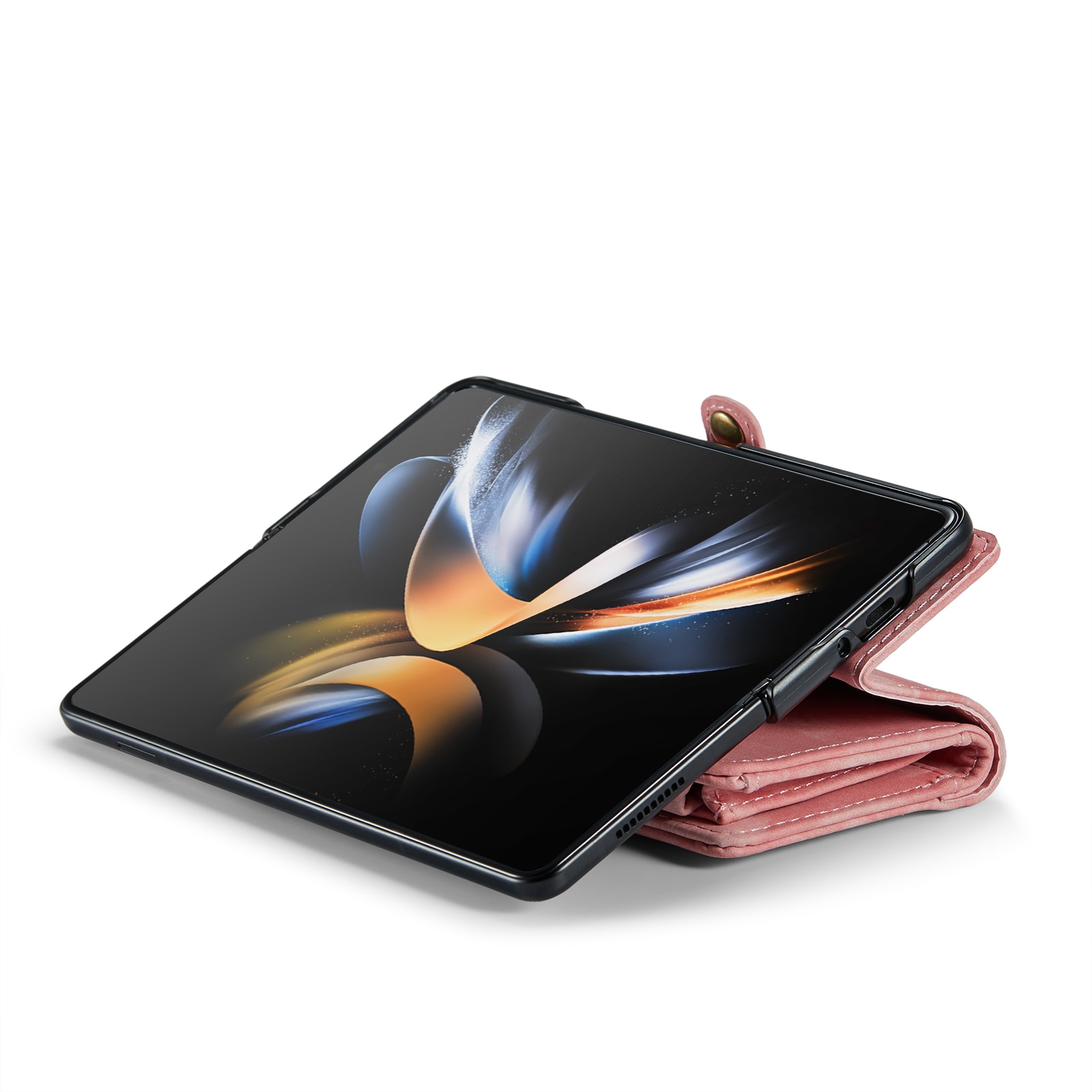 Étui portefeuille multi-cartes Samsung Galaxy Z Fold 5, rose