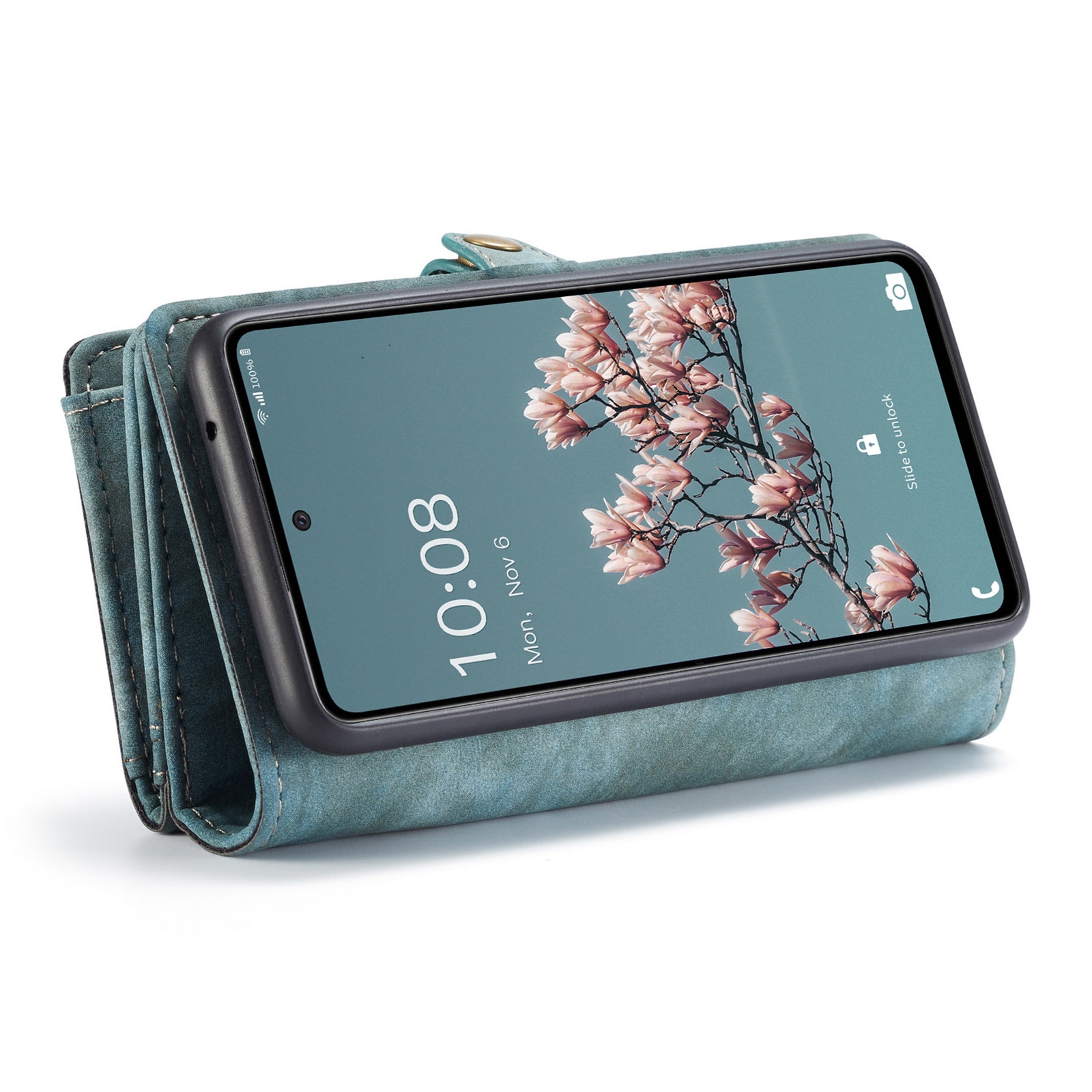 Étui portefeuille multi-cartes Samsung Galaxy A33 Bleu