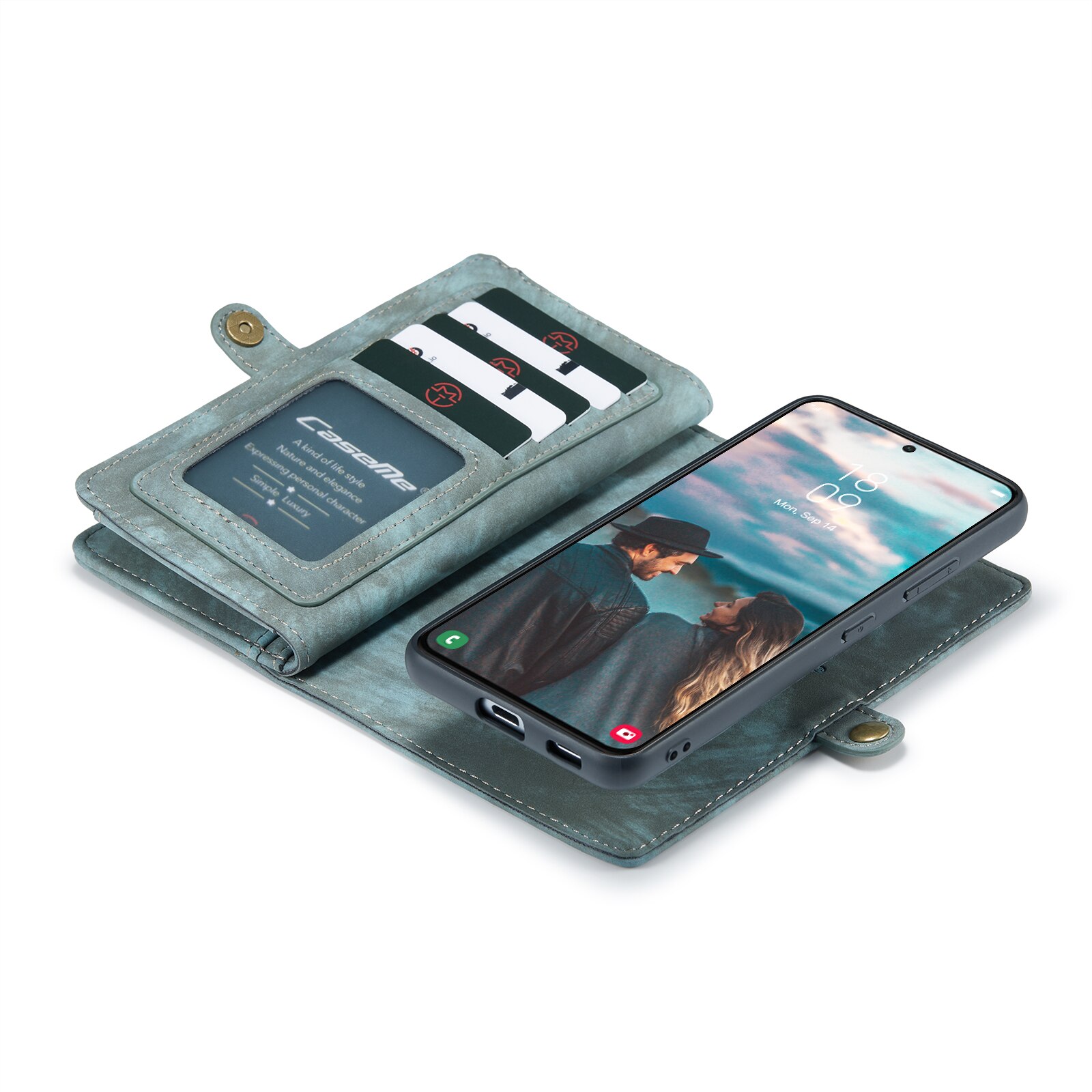Étui portefeuille multi-cartes Samsung Galaxy S22, Bleu