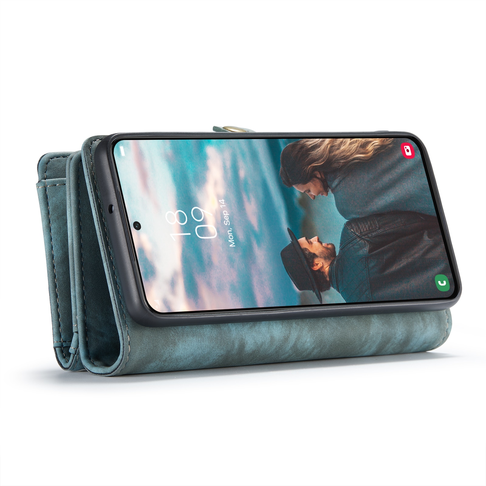 Étui portefeuille multi-cartes Samsung Galaxy S22, Bleu