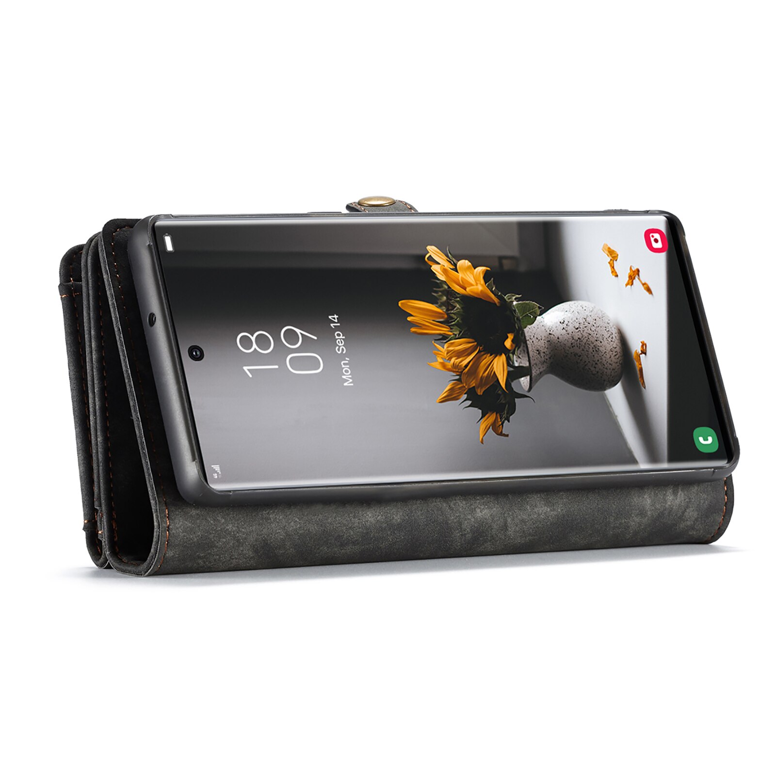 Étui portefeuille multi-cartes Samsung Galaxy S22 Ultra, Gris