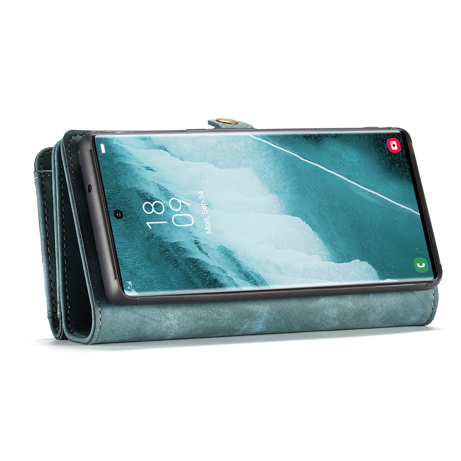 Étui portefeuille multi-cartes Samsung Galaxy S22 Ultra, Bleu
