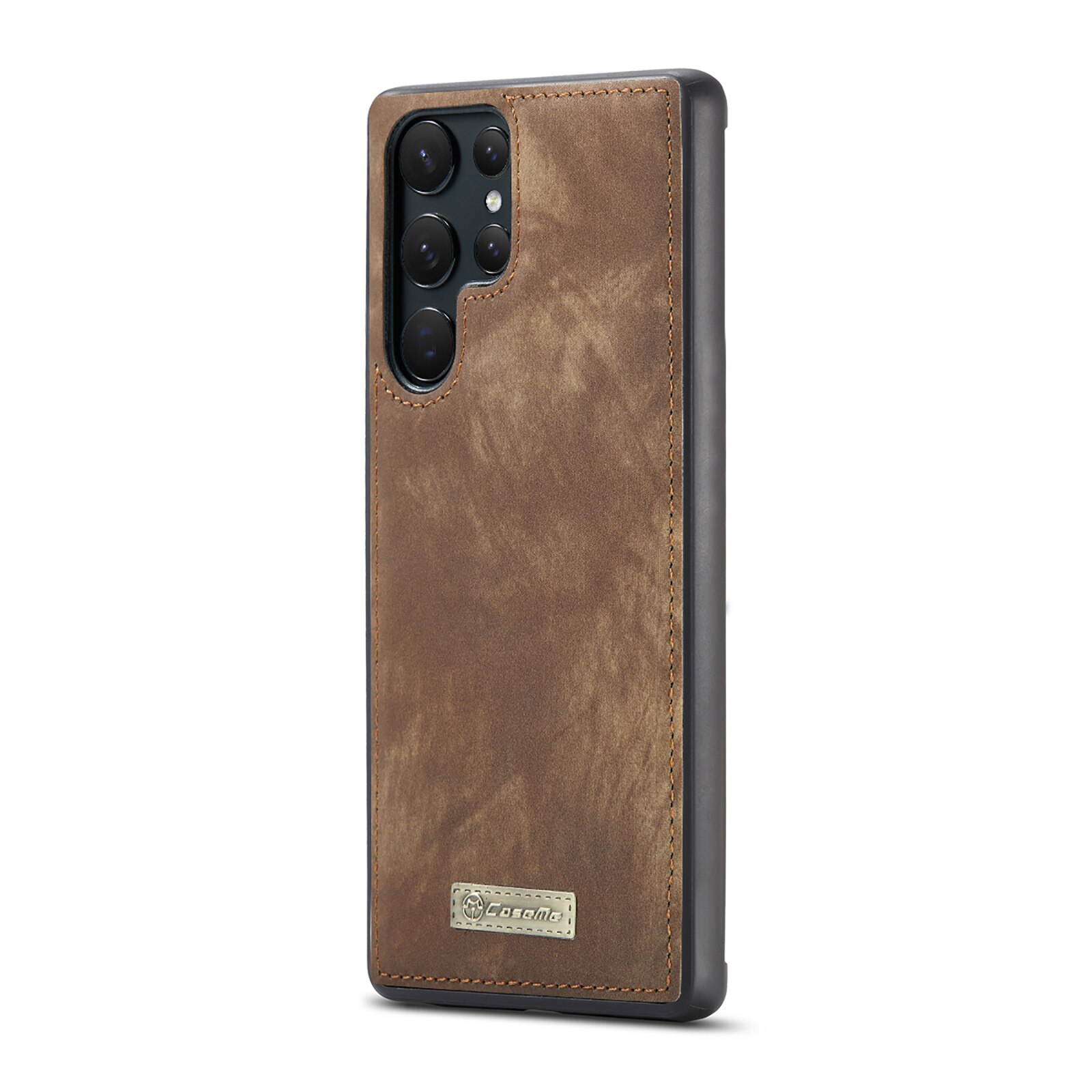 Étui portefeuille multi-cartes Samsung Galaxy S22 Ultra, Marron