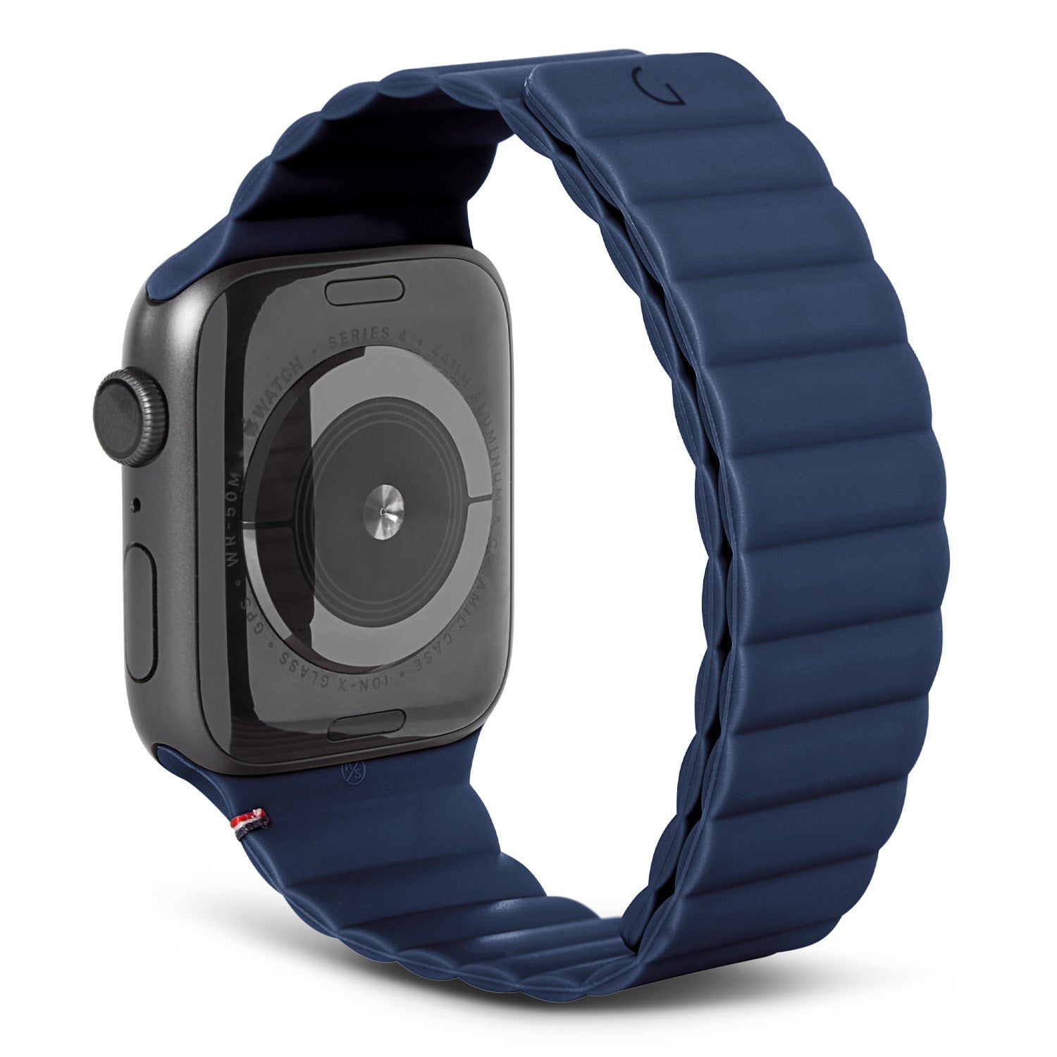 Silicone Magnetic Traction Strap Lite Apple Watch 45mm Series 7, Matte Navy