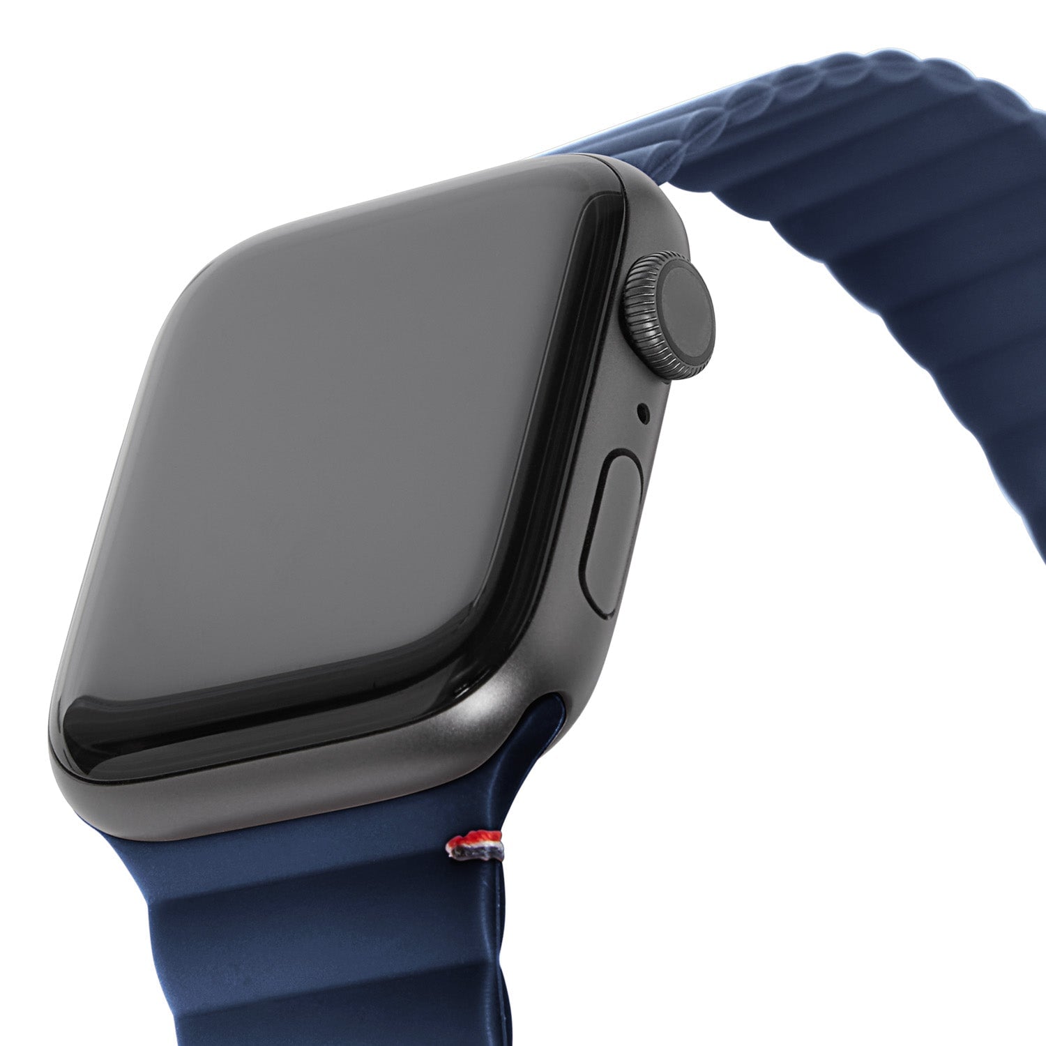 Silicone Magnetic Traction Strap Lite Apple Watch 45mm Series 7, Matte Navy