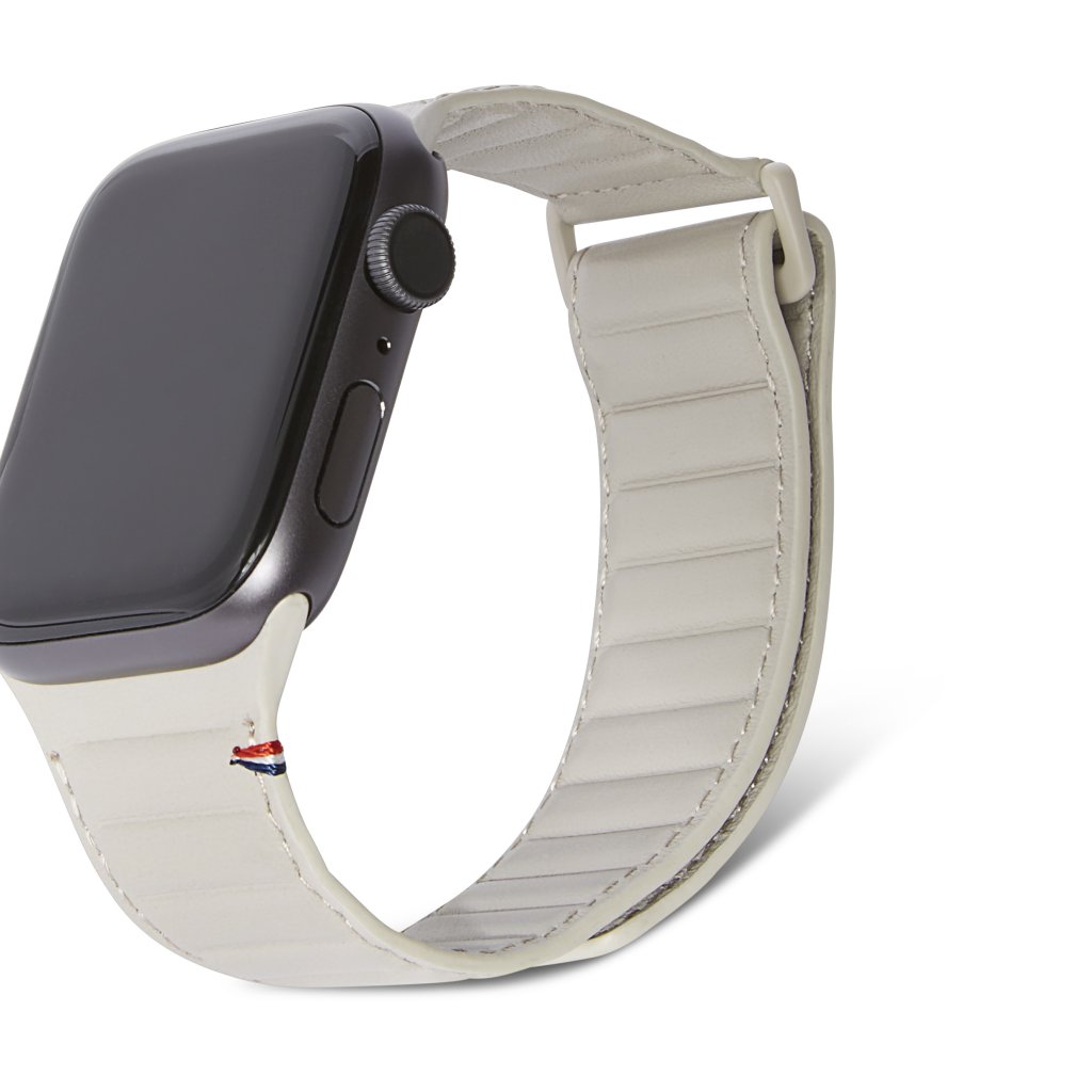 Leather Magnetic Traction Strap Apple Watch 41mm Series 9, Clay