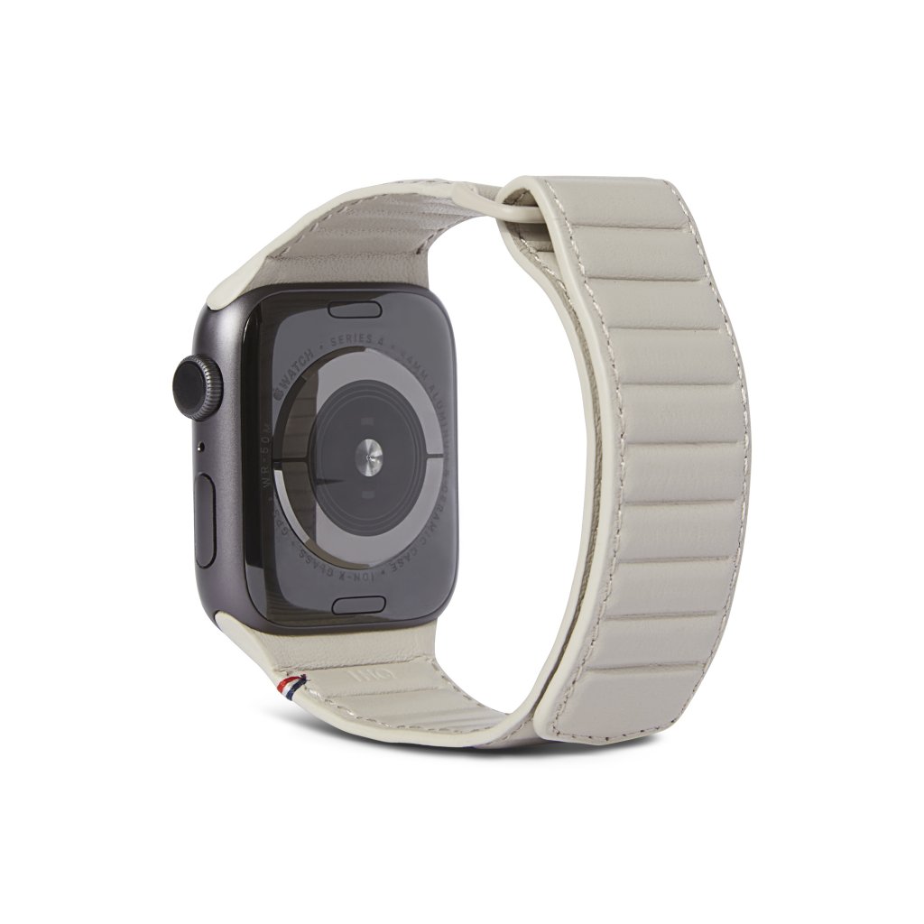 Leather Magnetic Traction Strap Apple Watch SE 40mm, Clay