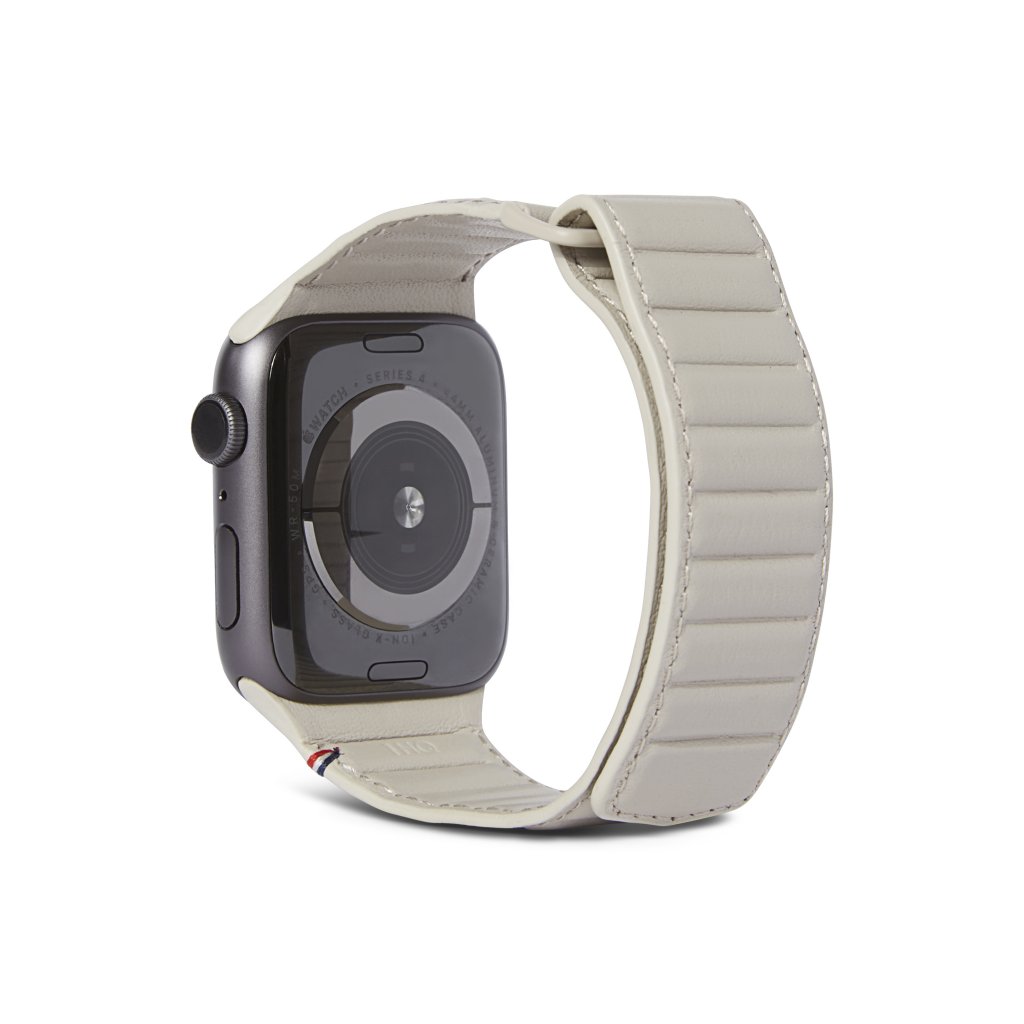 Leather Magnetic Traction Strap Apple Watch 41mm Series 7, Clay