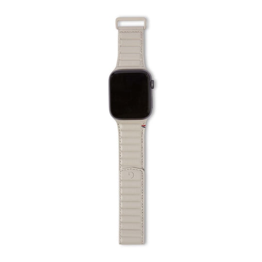 Leather Magnetic Traction Strap Apple Watch 41mm Series 7, Clay
