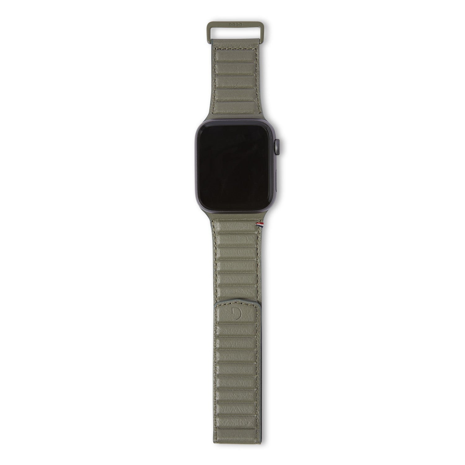Leather Magnetic Traction Strap Apple Watch 41mm Series 9, Olive