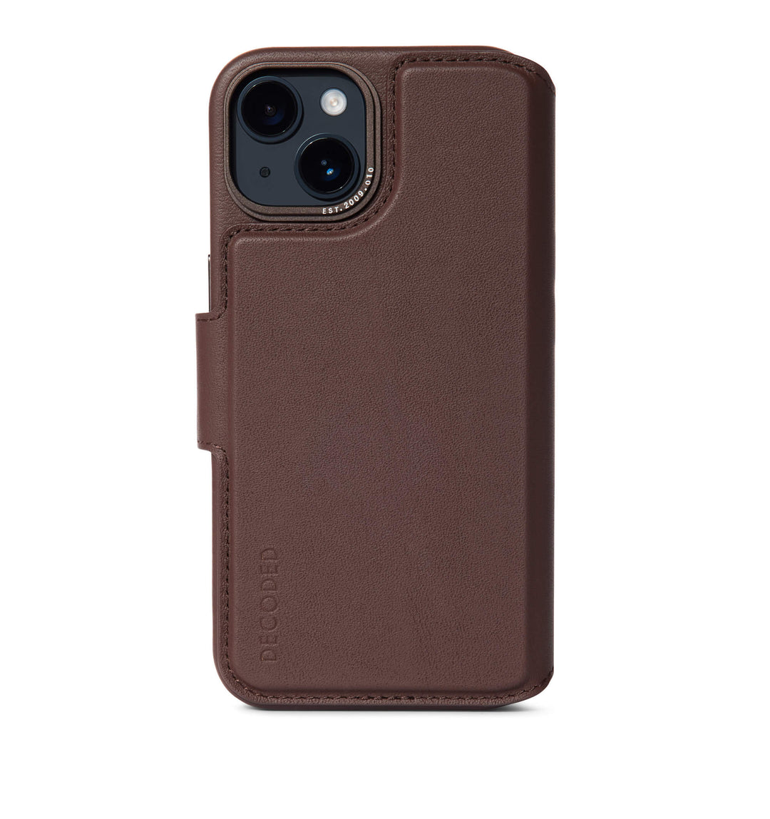 Detachable Wallet Leather iPhone 14, Brown