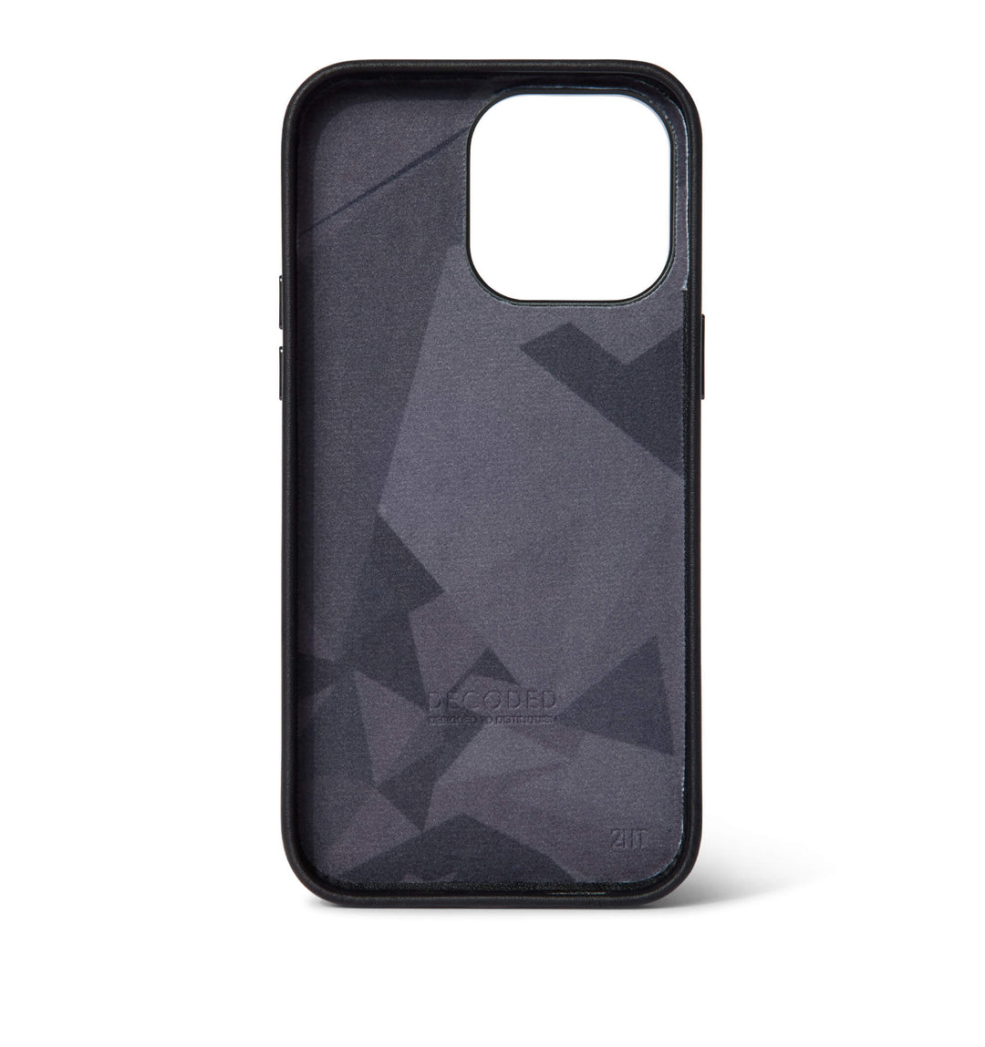 Leather Back Cover iPhone 14 Pro, Black
