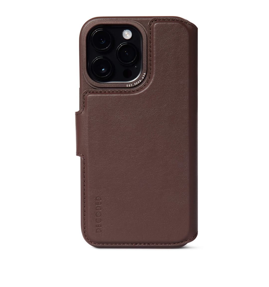 Detachable Wallet Leather iPhone 14 Pro, Brown