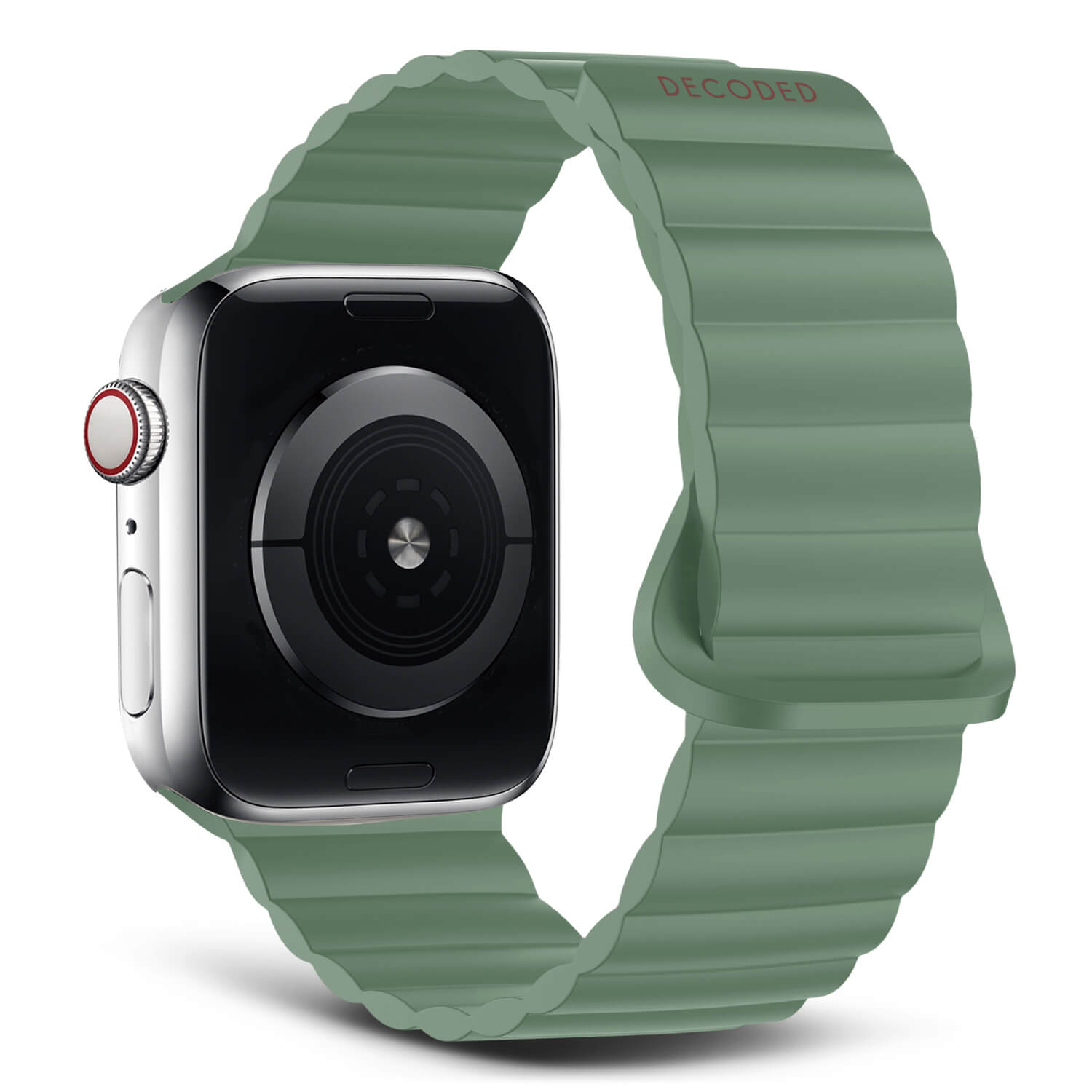 Silicone Traction Loop Strap Apple Watch 41mm Series 9, Sage Leaf