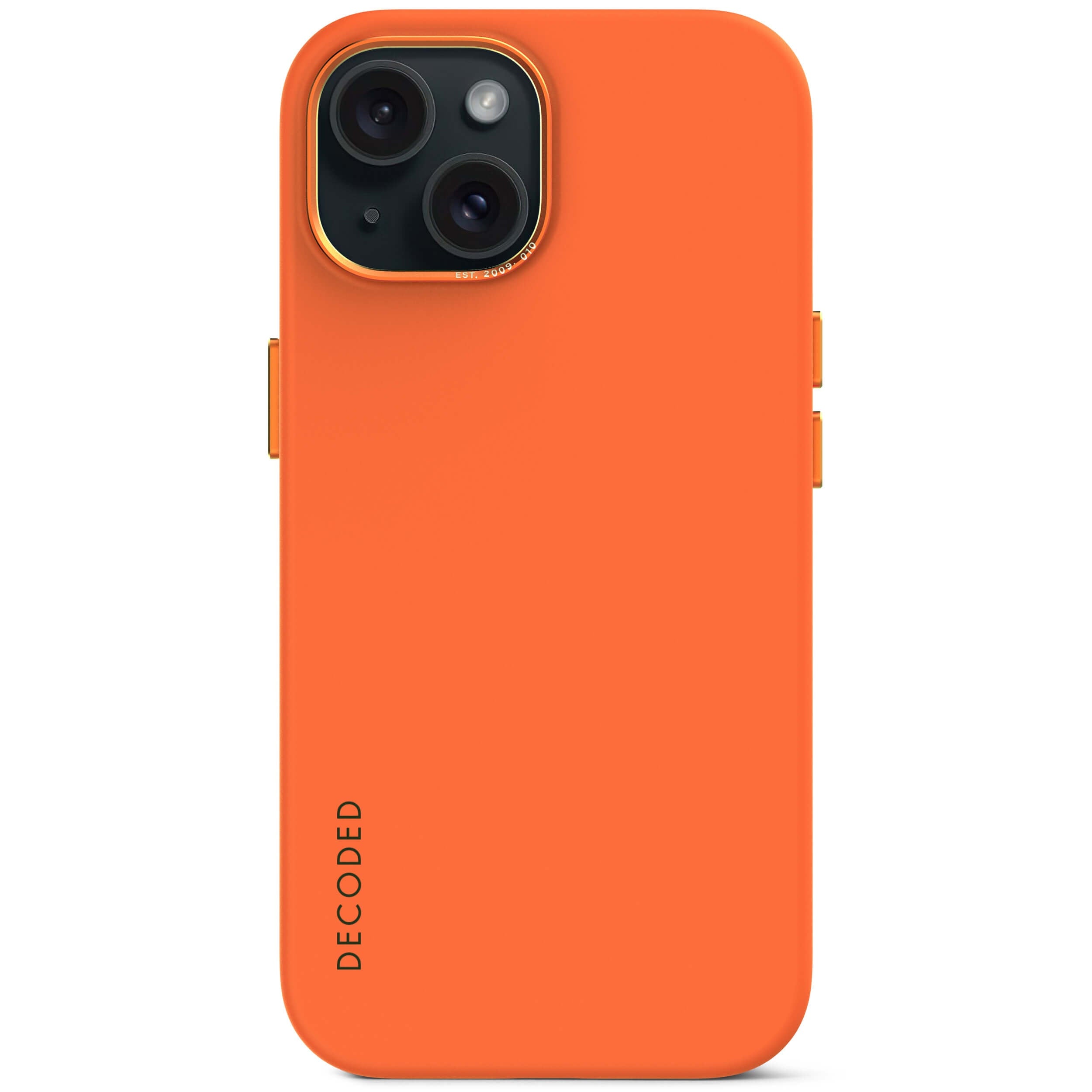 AntiMicrobial Silicone Back Cover iPhone 15, Apricot
