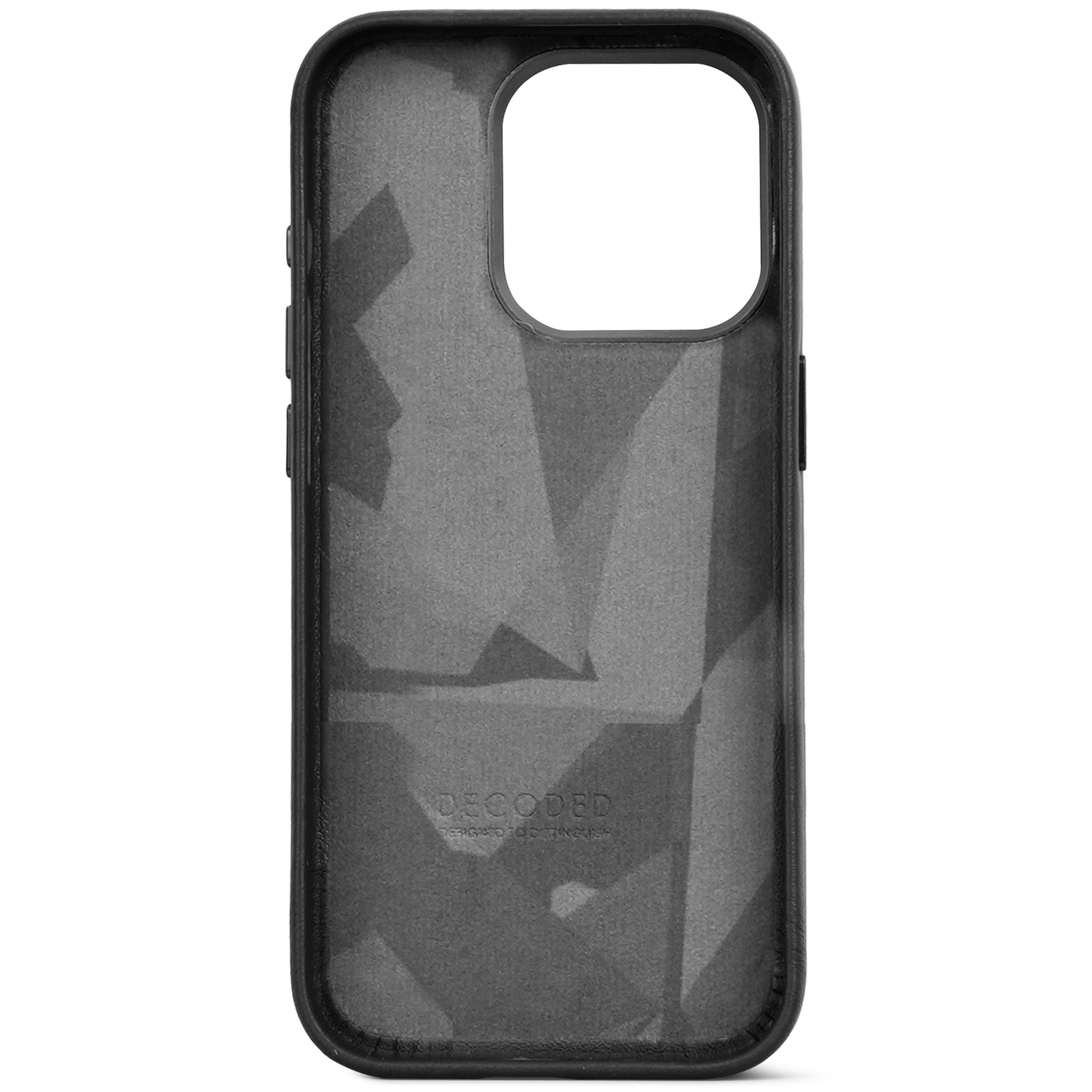 Leather Back Cover iPhone 15 Pro, Black