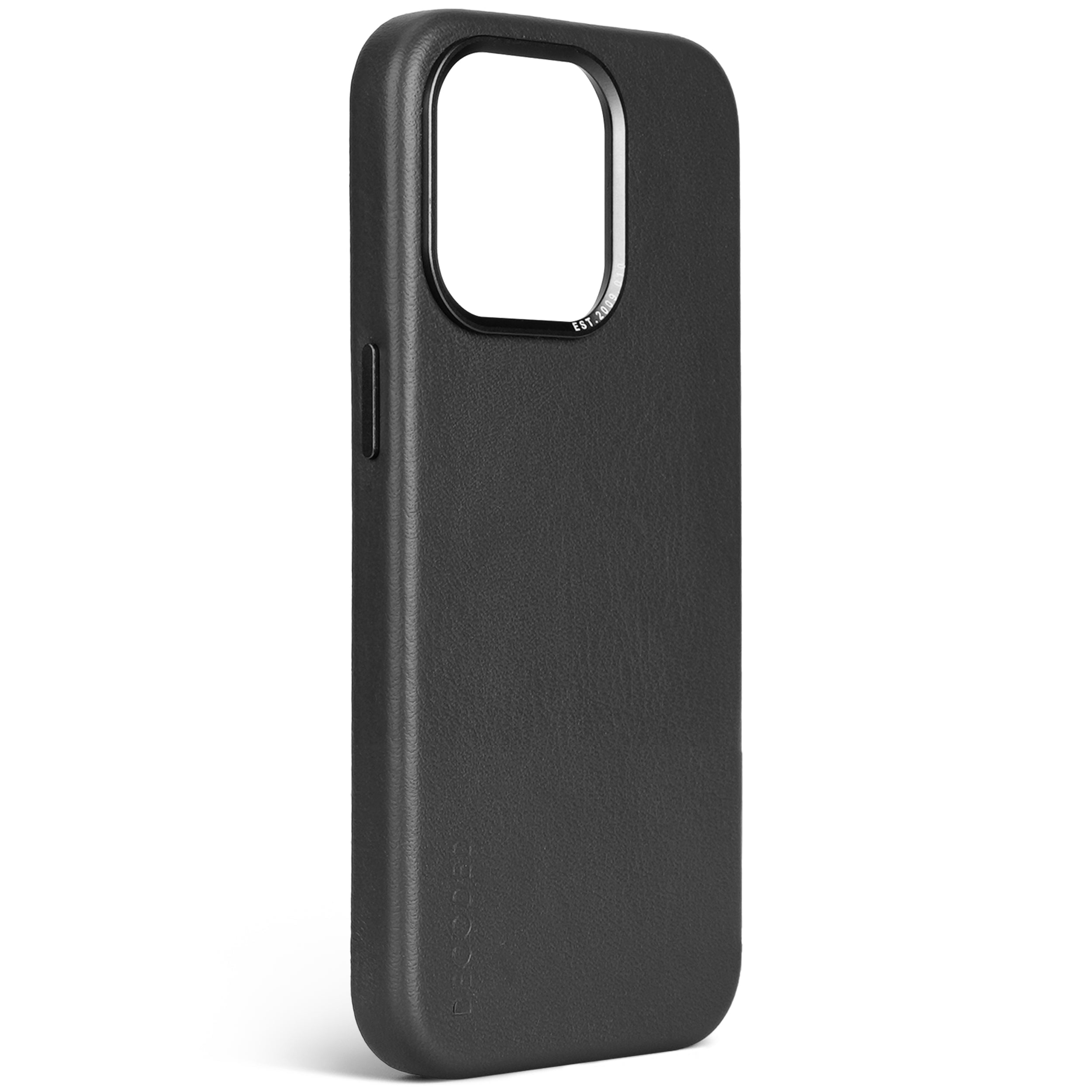 Leather Back Cover iPhone 15 Pro, Black