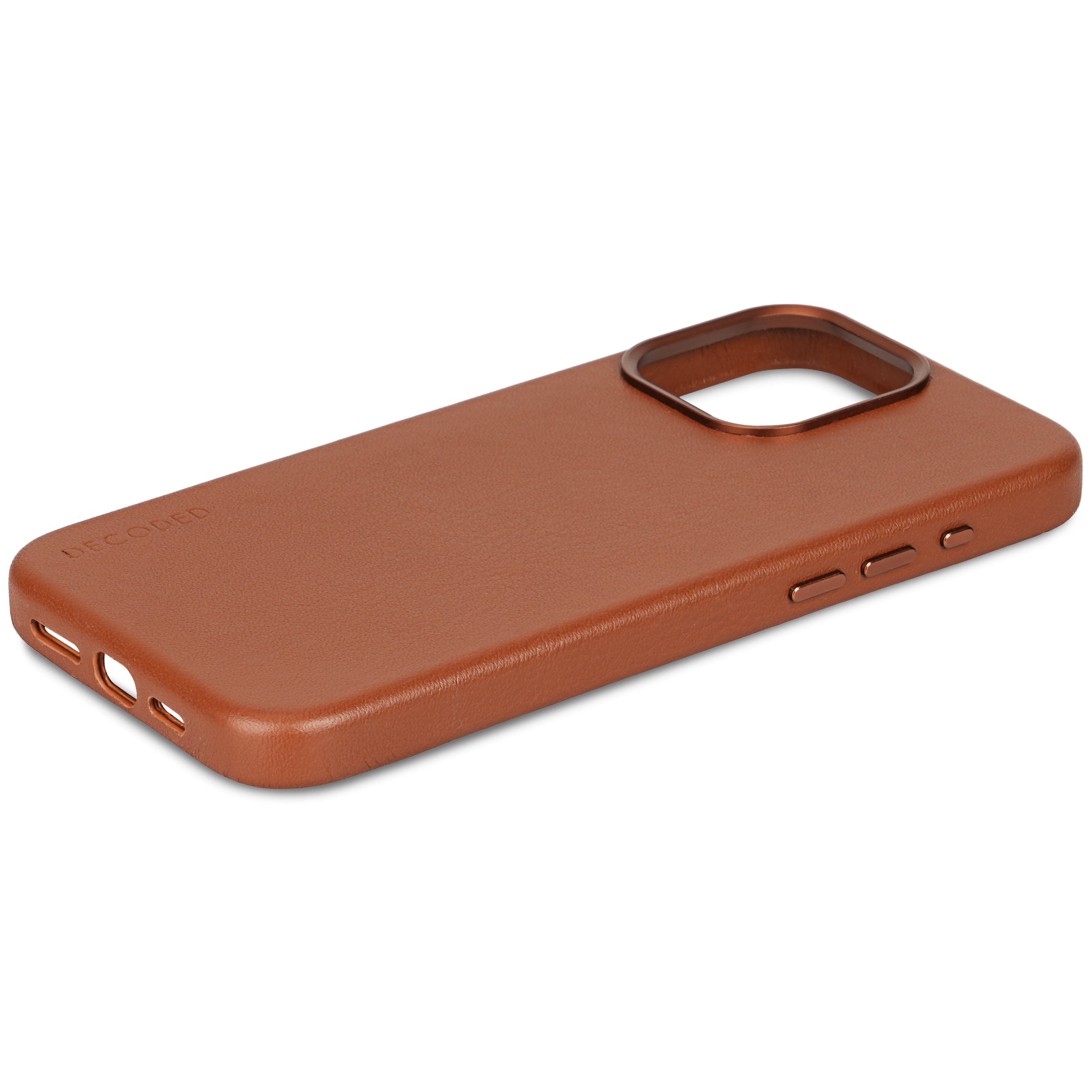 Leather Back Cover iPhone 15 Pro, Tan