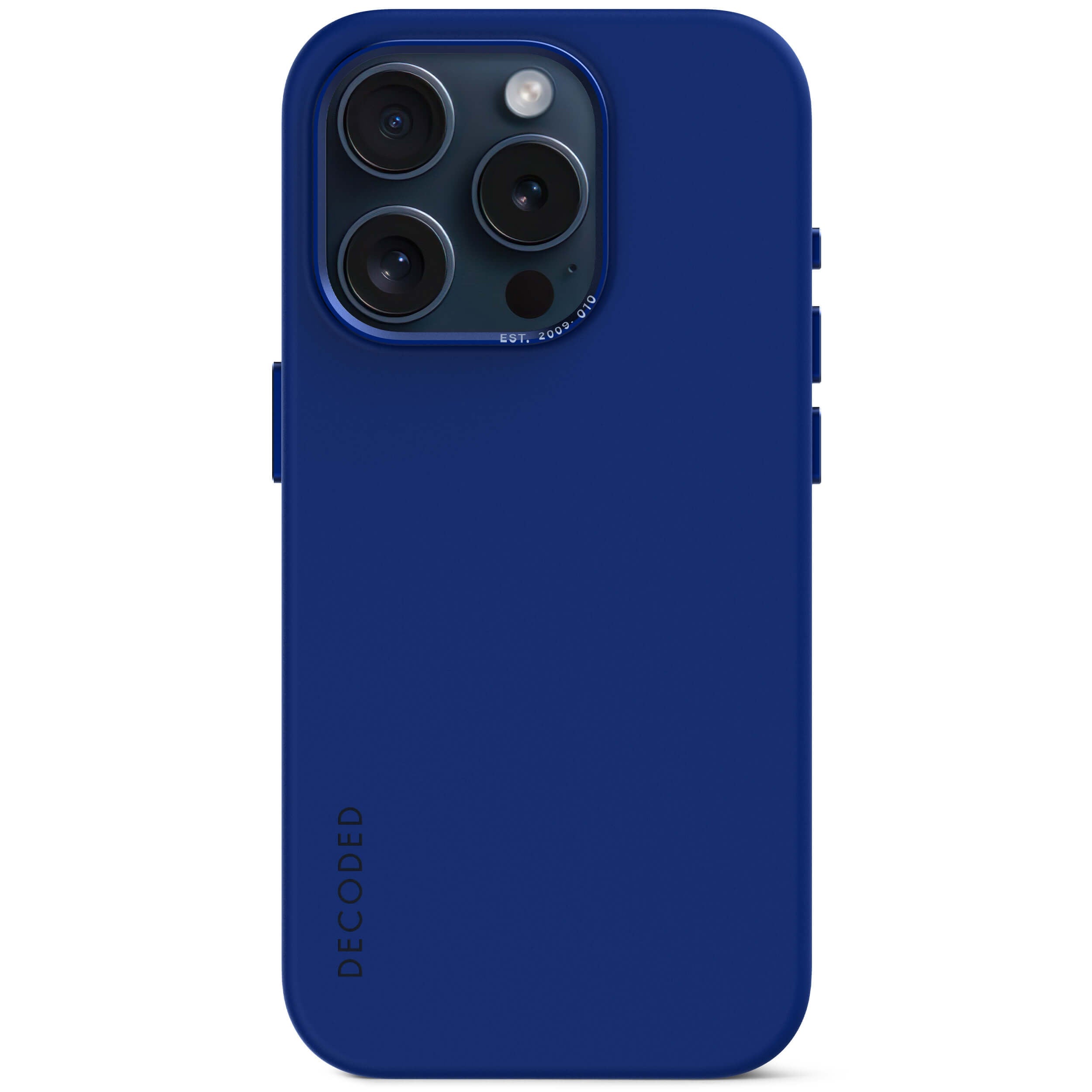 AntiMicrobial Silicone Back Cover iPhone 15 Pro, Galactic Blue