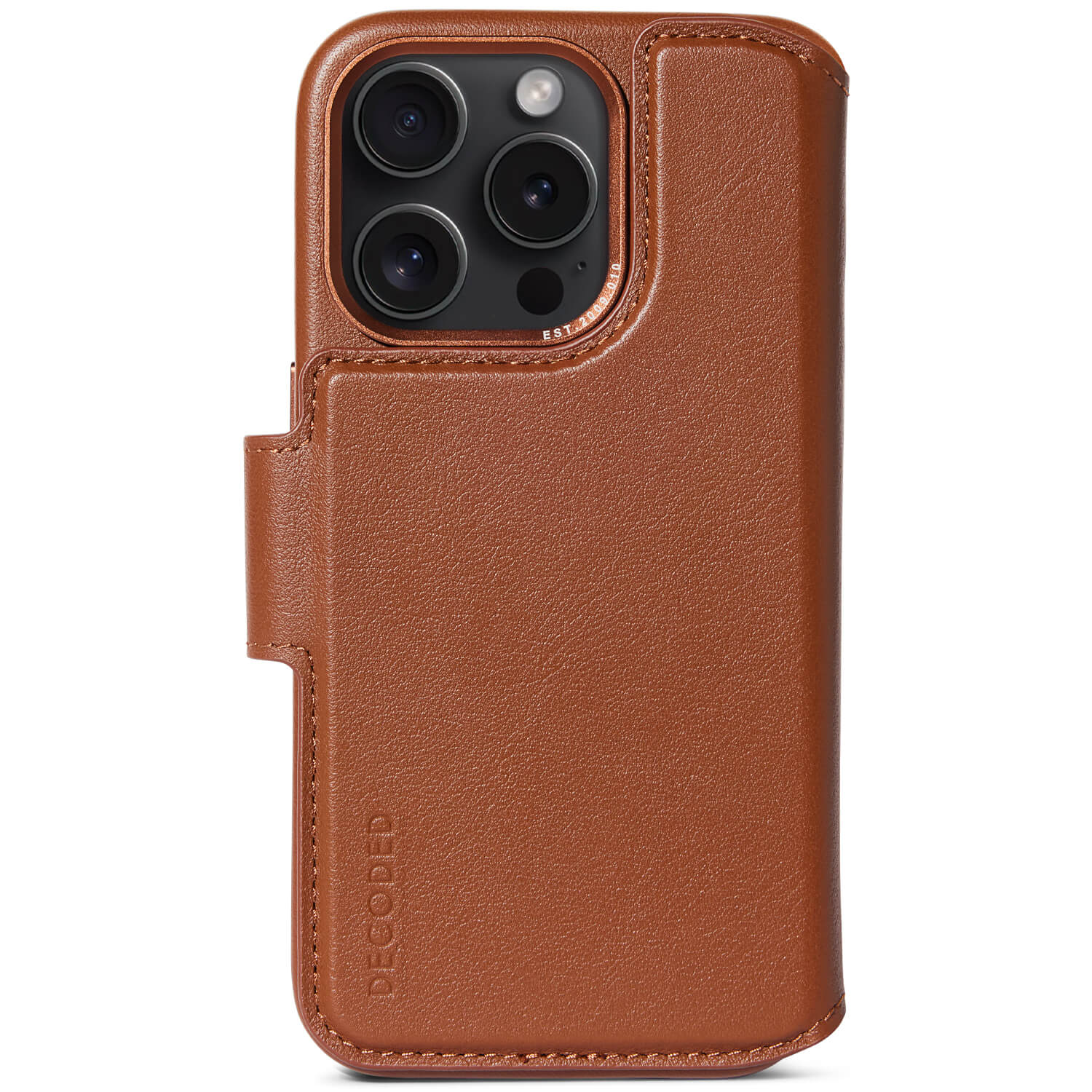 Detachable Wallet Leather iPhone 15 Pro, Tan