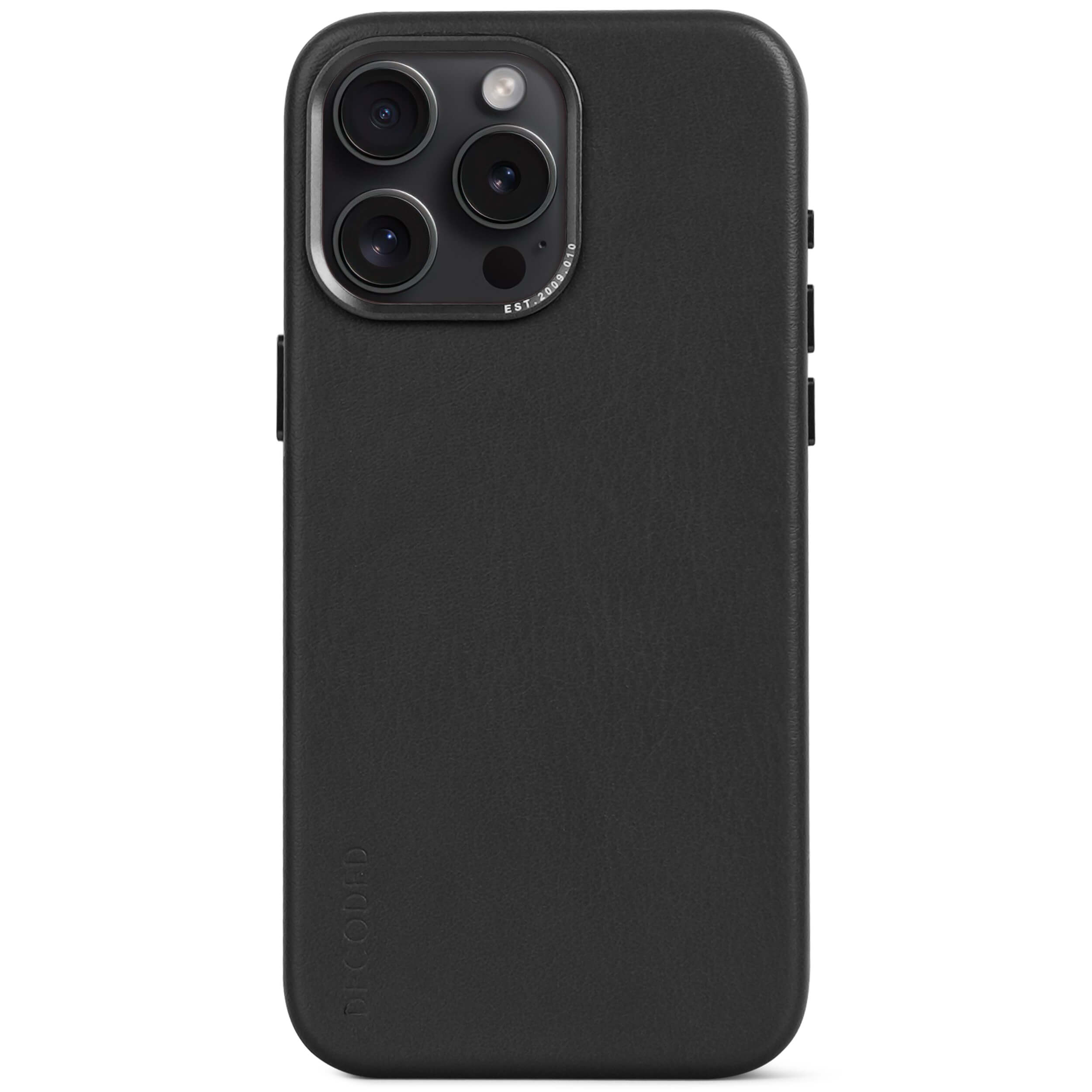 Leather Back Cover iPhone 15 Pro Max, Black