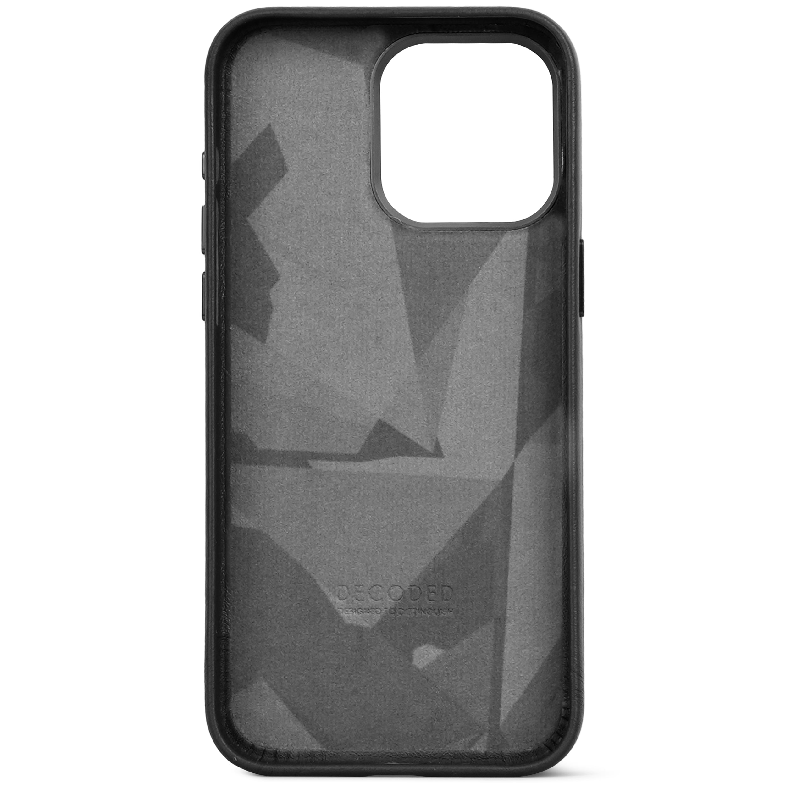 Leather Back Cover iPhone 15 Pro Max, Black