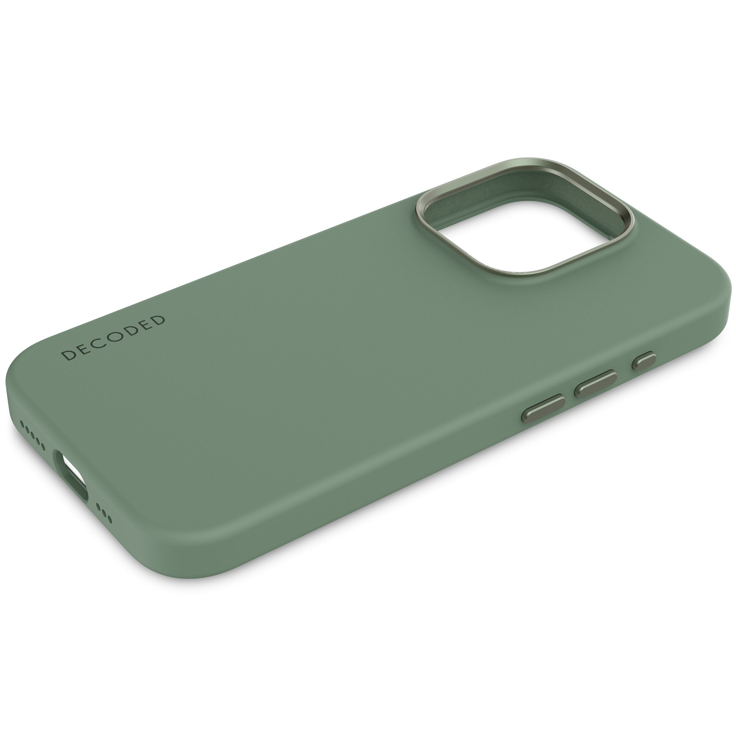 AntiMicrobial Silicone Back Cover iPhone 15 Pro Max, Sage Leaf
