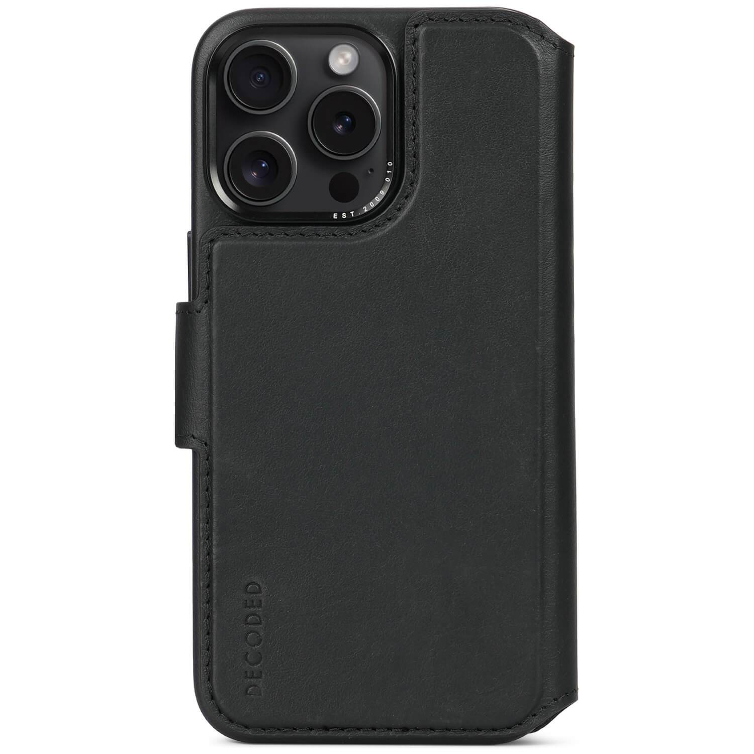 Detachable Wallet Leather iPhone 15 Pro Max, Black