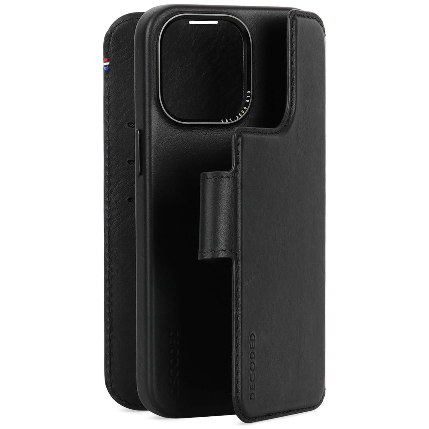 Detachable Wallet Leather iPhone 15 Pro Max, Black