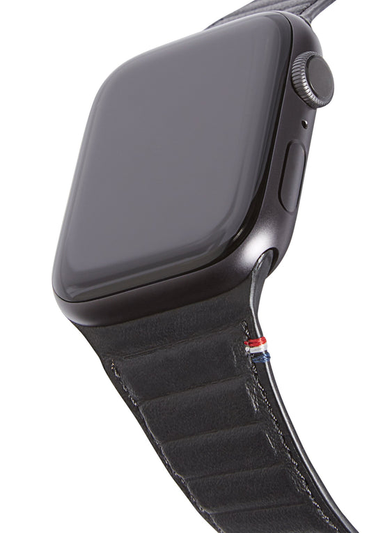Leather Magnetic Traction Strap Apple Watch 41mm Series 8, Black