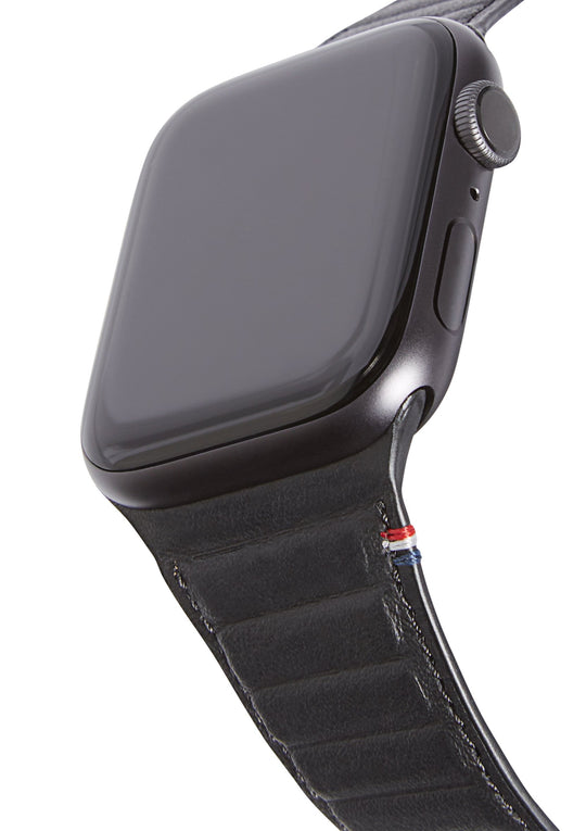 Leather Magnetic Traction Strap Apple Watch 40mm, Black