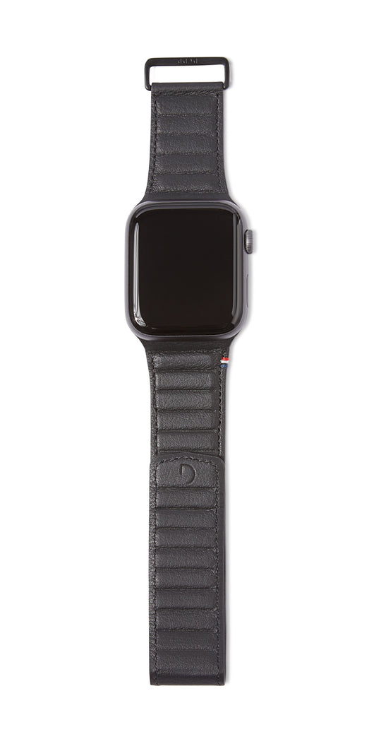 Leather Magnetic Traction Strap Apple Watch 40mm, Black